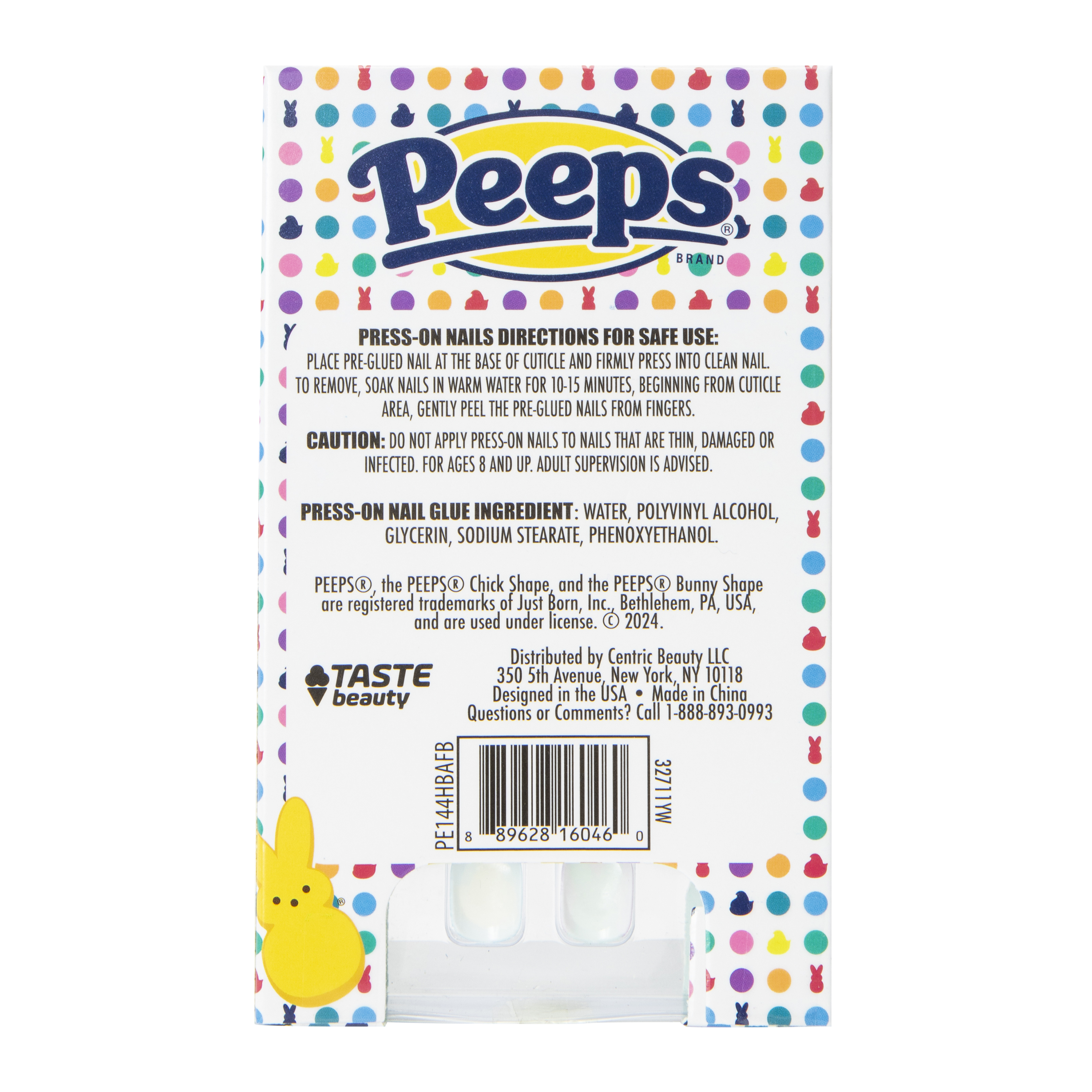 Peeps® Press On Nails 18-Piece Set