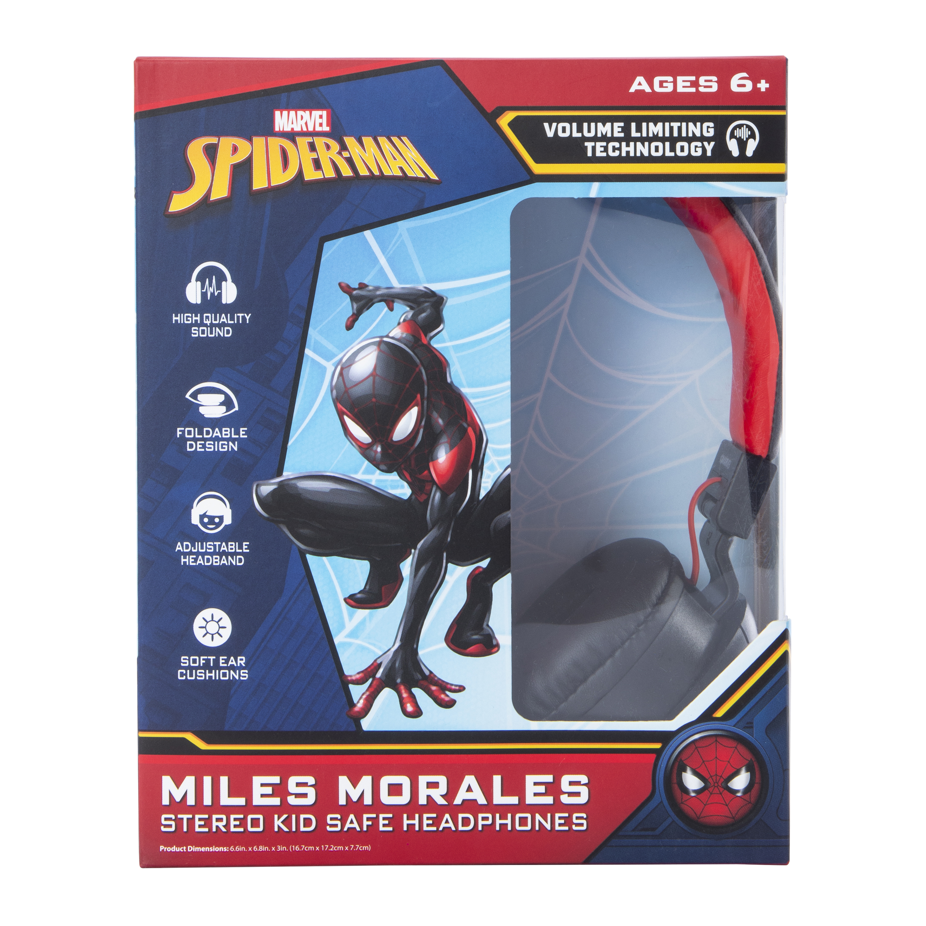 Spider-Man Kid-Safe Wired Headphones