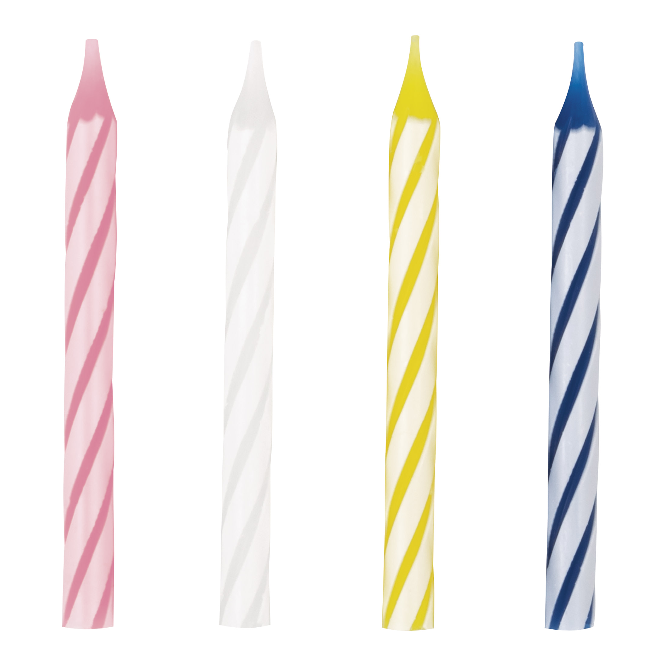 Swirl Birthday Candles 24-Count