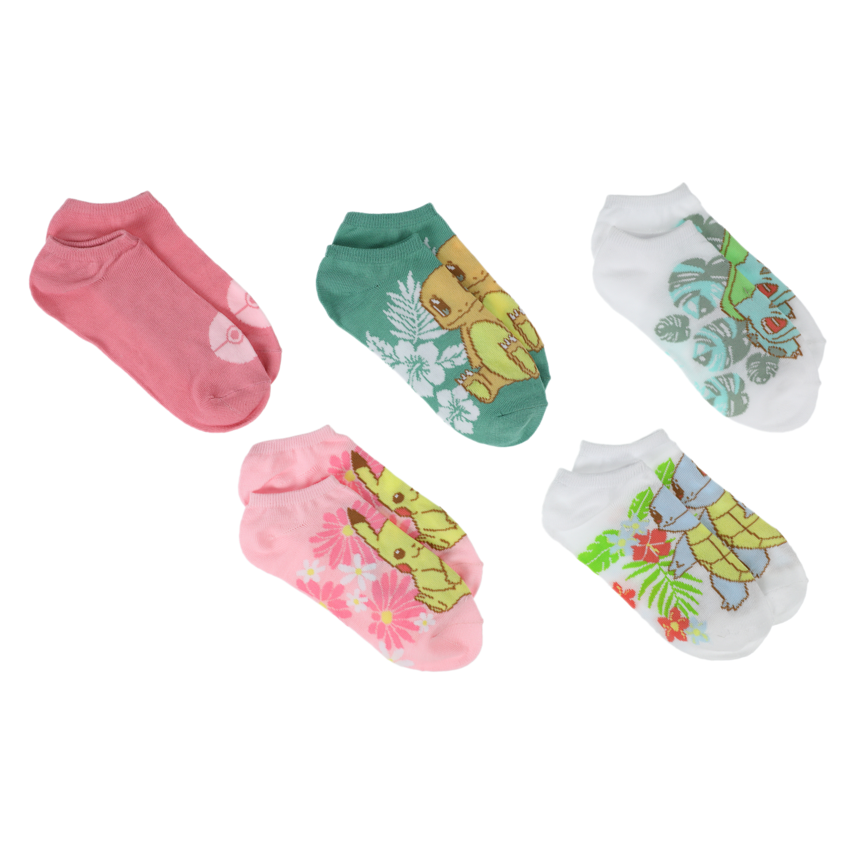 Ladies Pokemon™ No-Show Socks 5-Pack