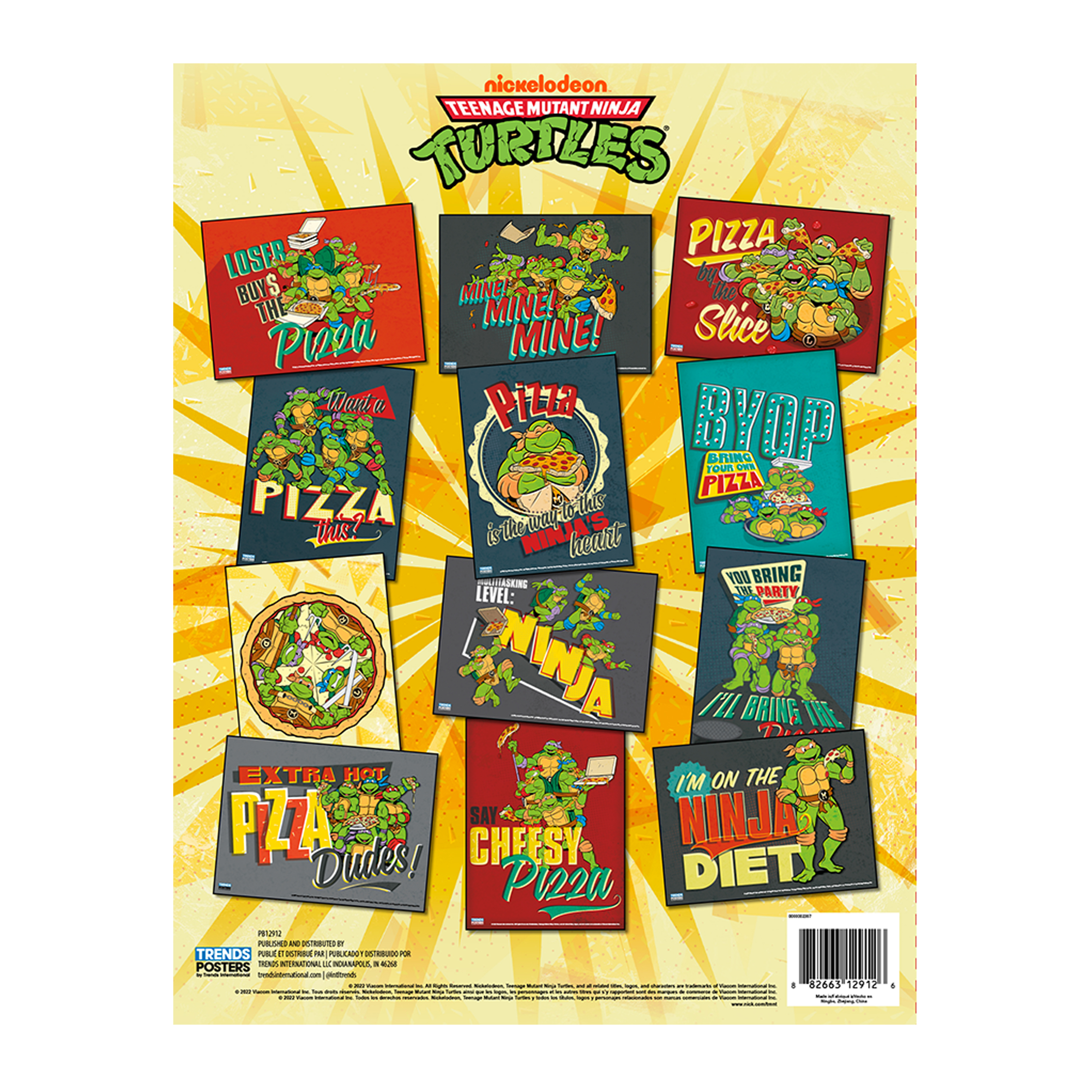 Teenage Mutant Ninja Turtles® Poster Book 12-Count