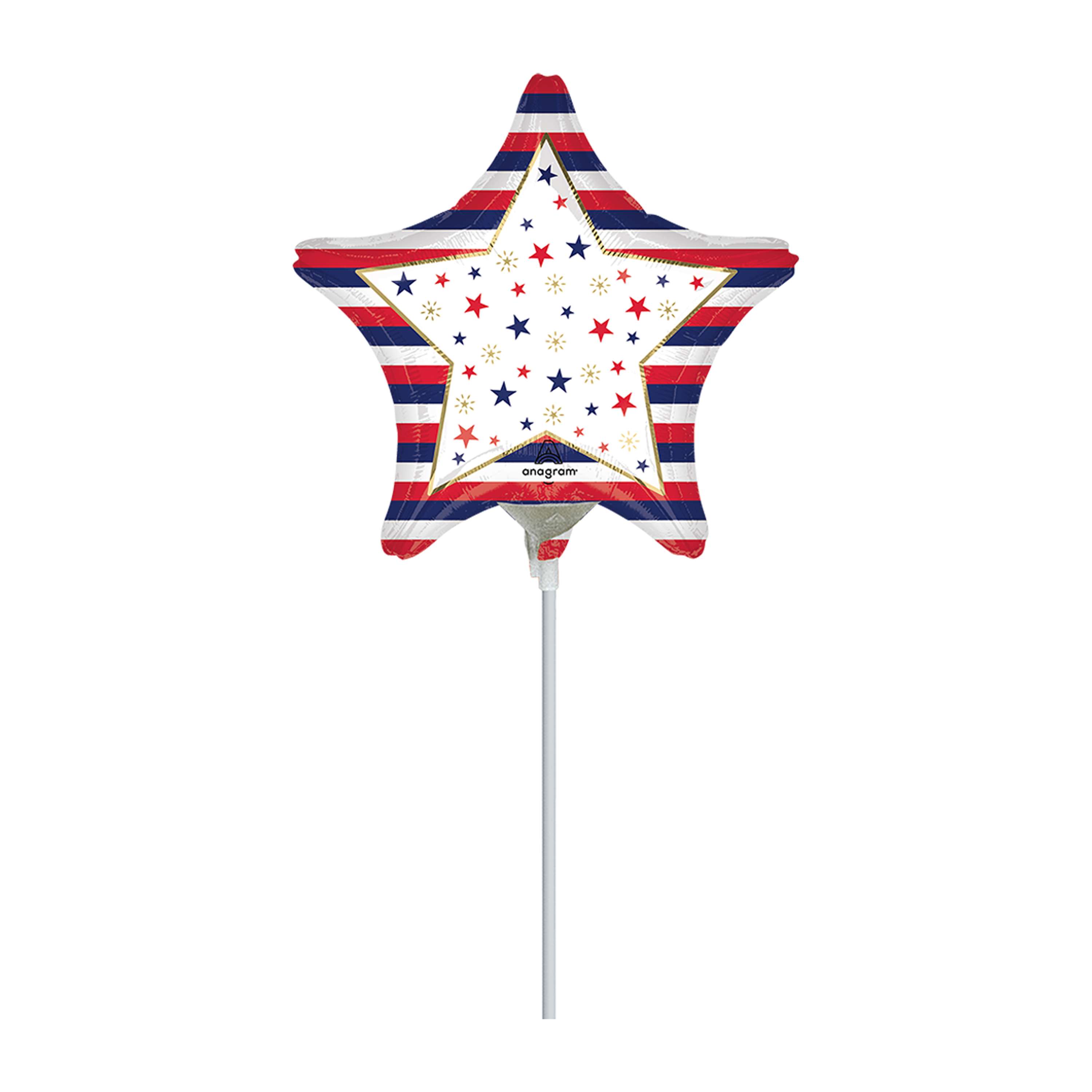 Star Satin Mini-Shape Foil Balloon 9in