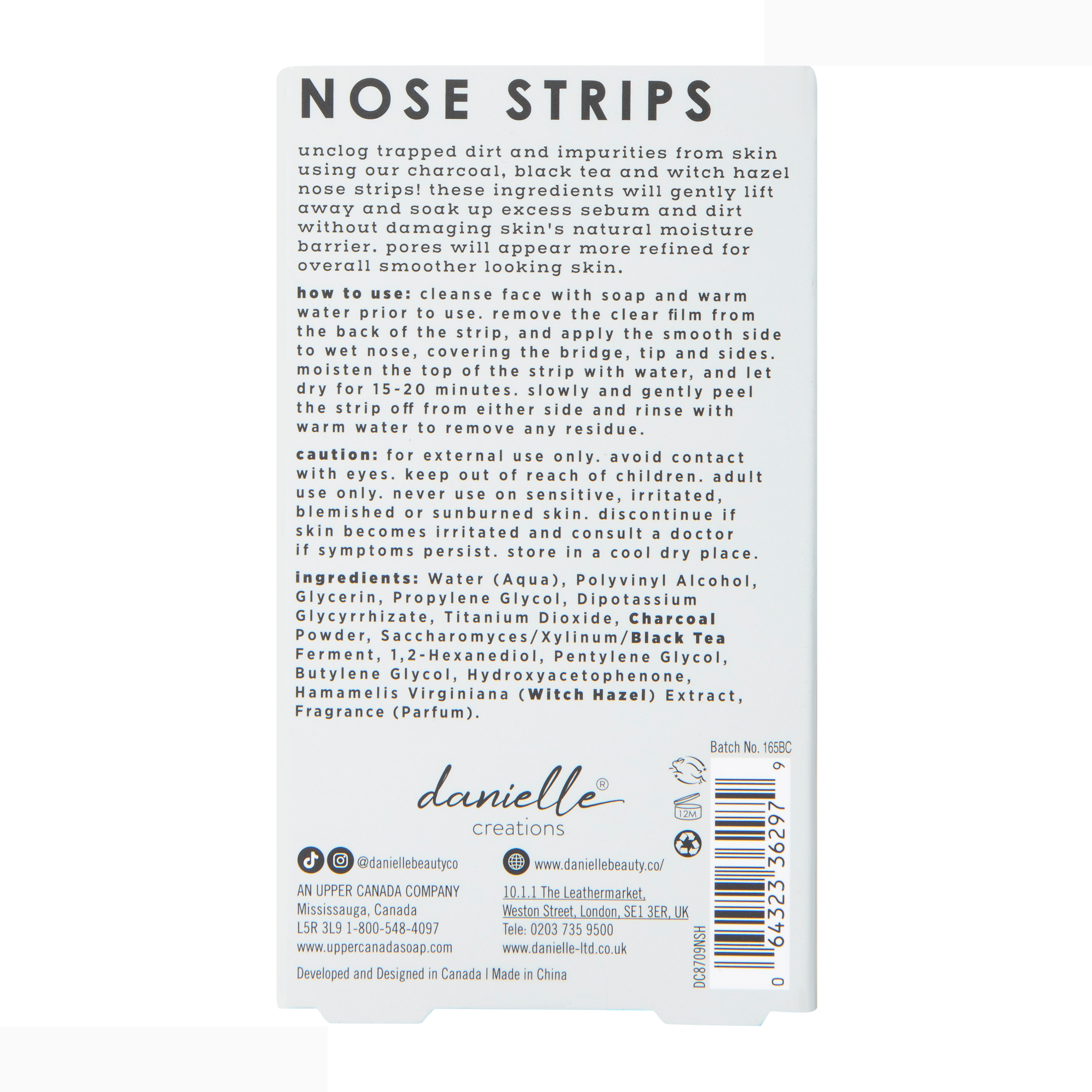 Danielle Creations® Charcoal Nose Strips 8-Count
