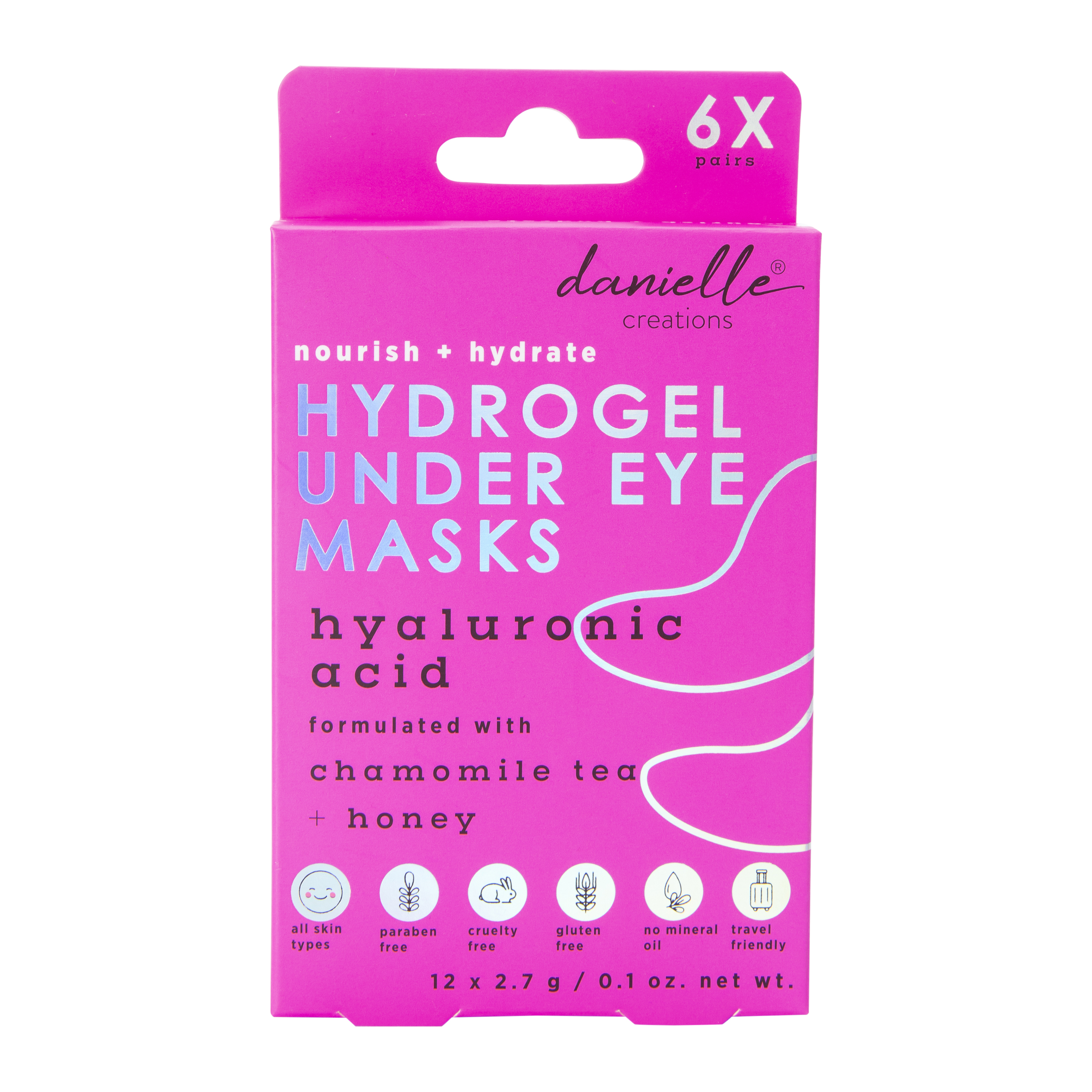 Danielle Creations® Hydrogel Hyaluronic Acid Under Eye Masks 6-Count