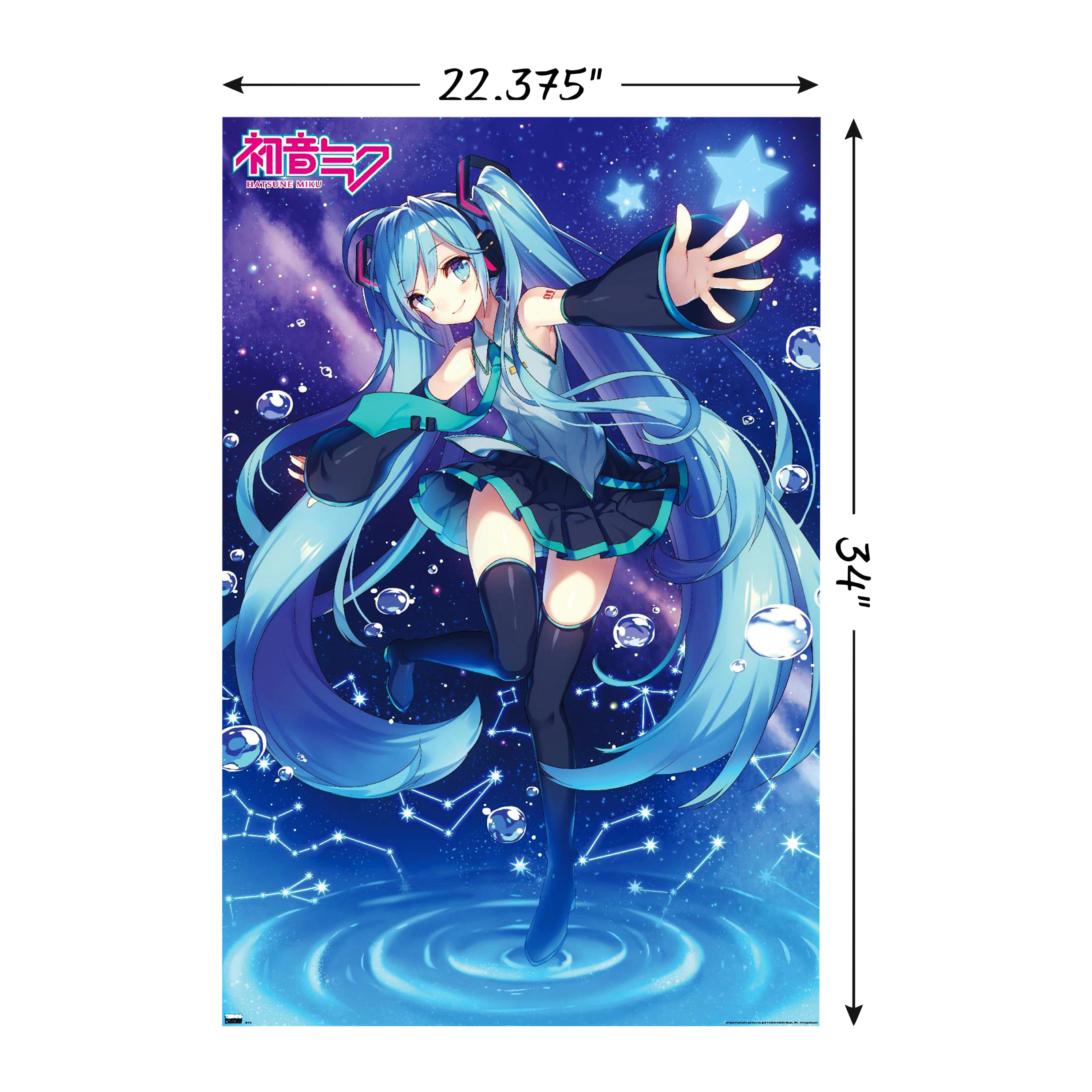 Hatsune Miku Poster 22.37in x 34in