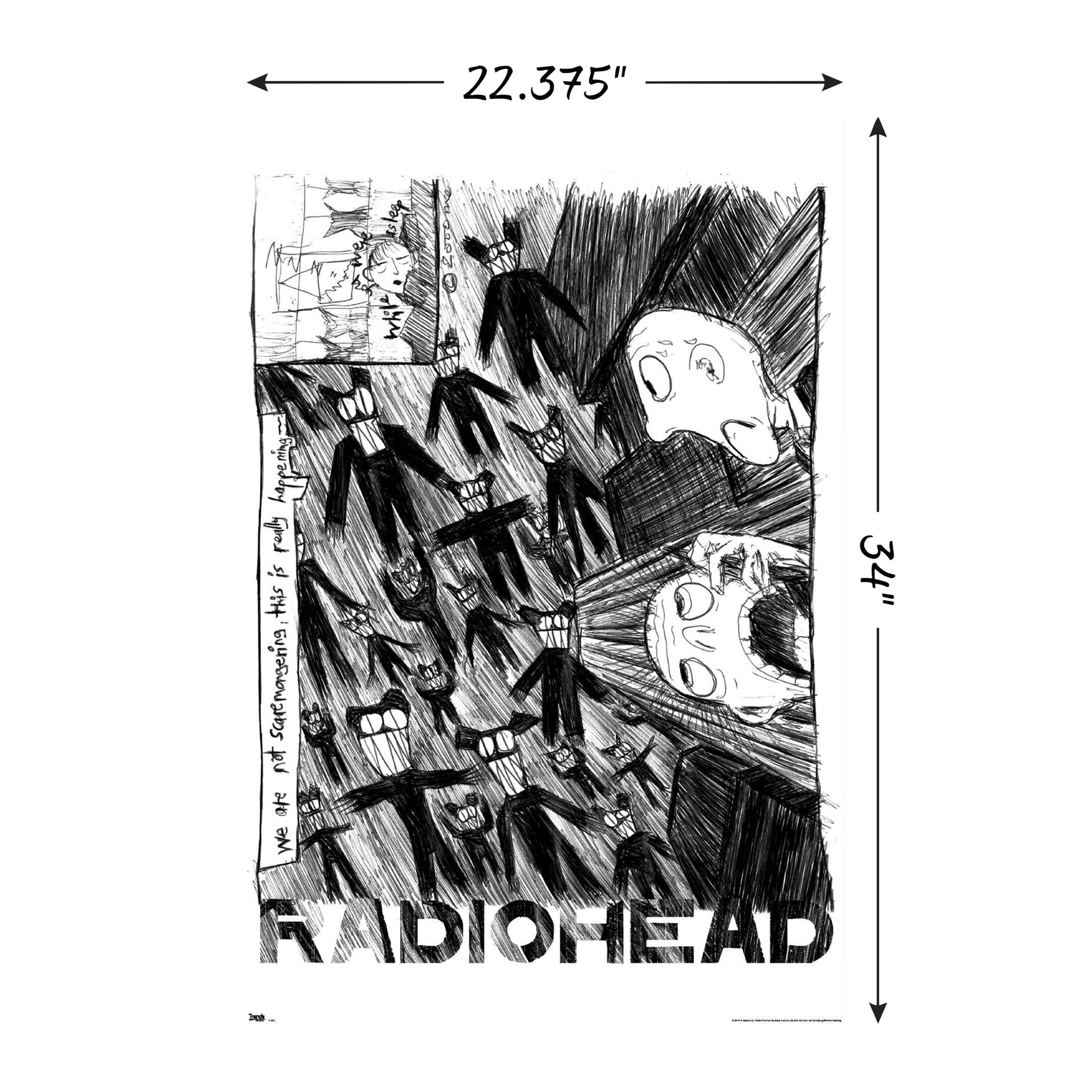 radiohead cigarette poster Radiohead Poster 22.37in x 34in