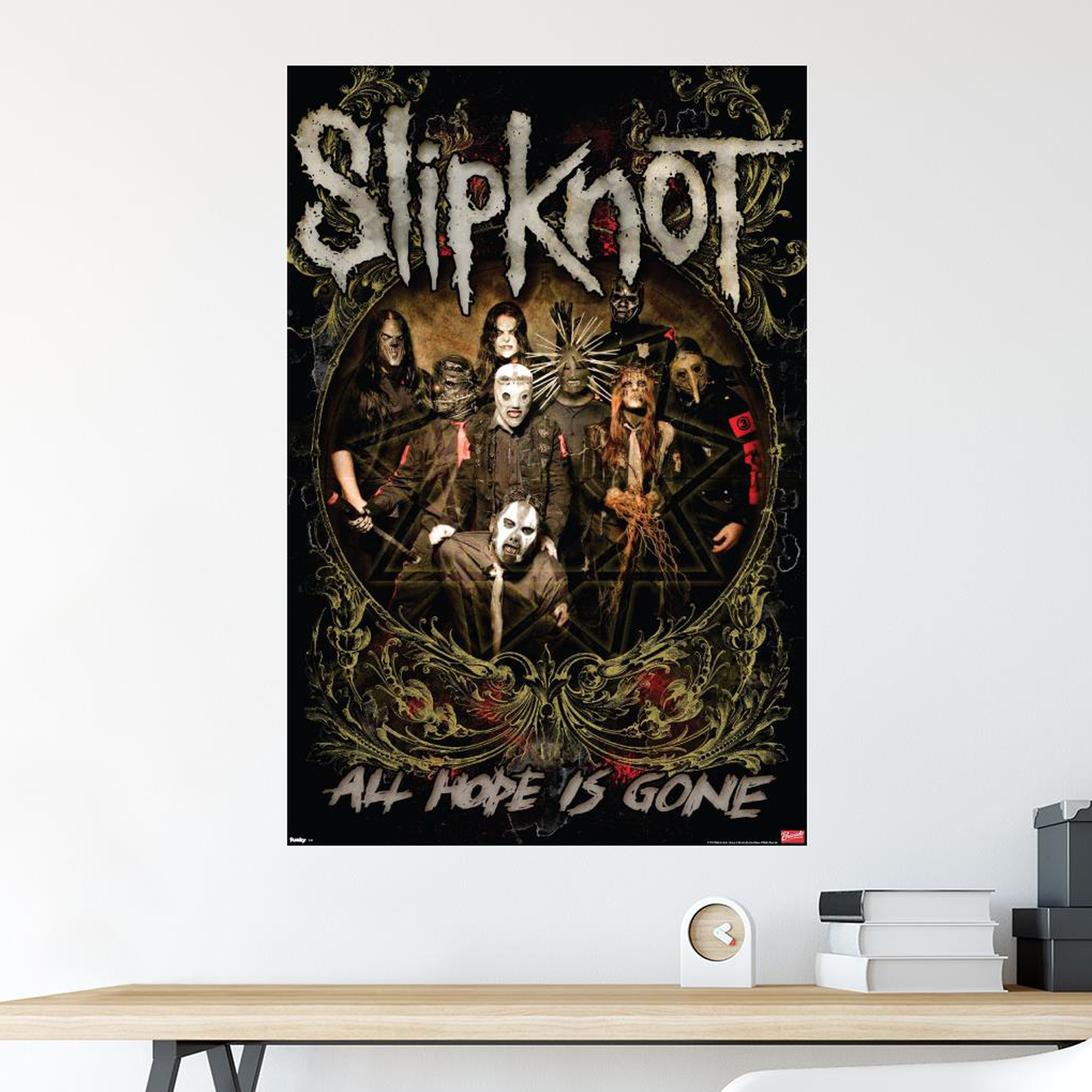 Slipknot のサイン入りポスター SLIPKNOT FULL BAND SIGNED 11x14 PHOTO AUTOGRAPHED COREY TAYLOR