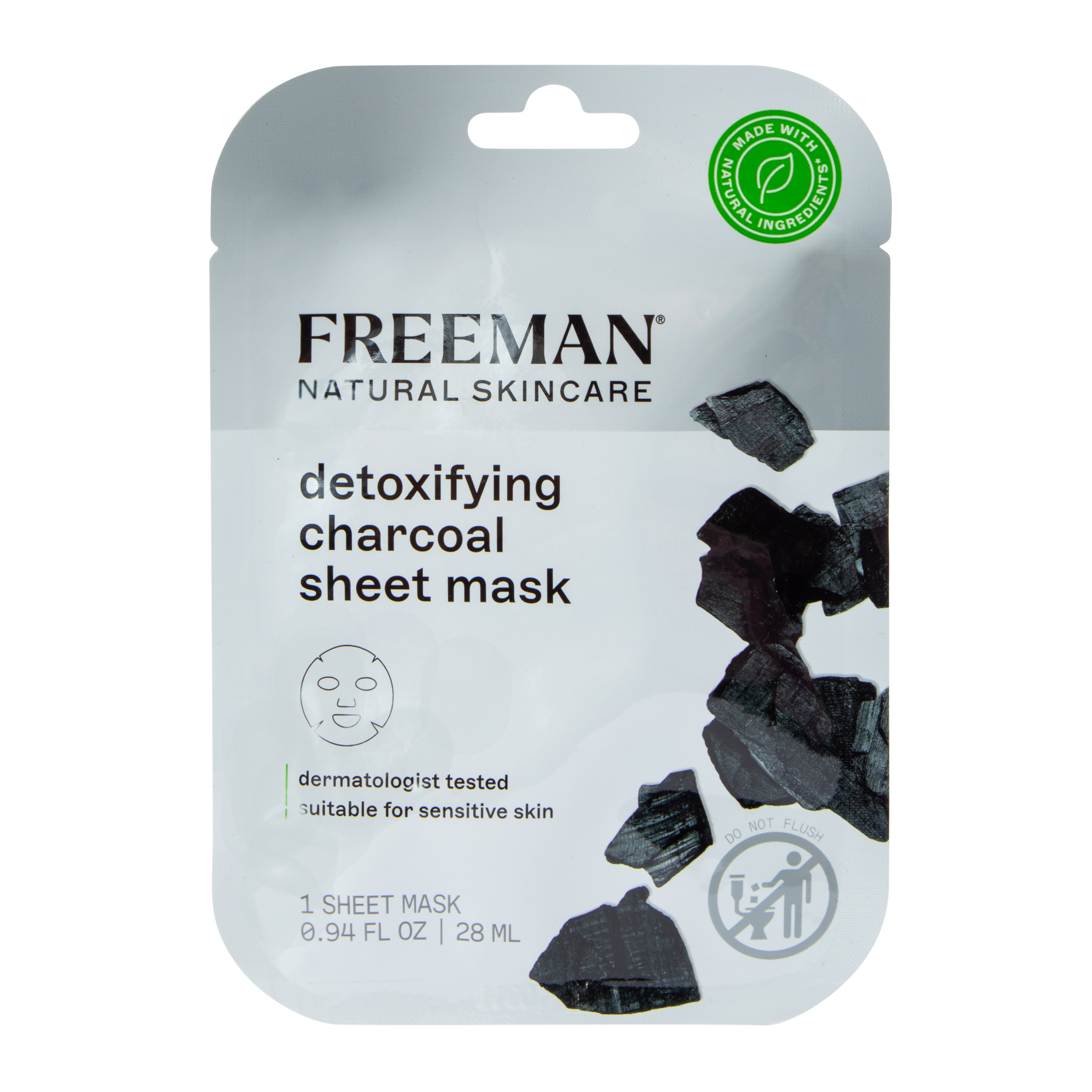 Freeman® Detoxifying Charcoal Sheet Mask 0.94oz