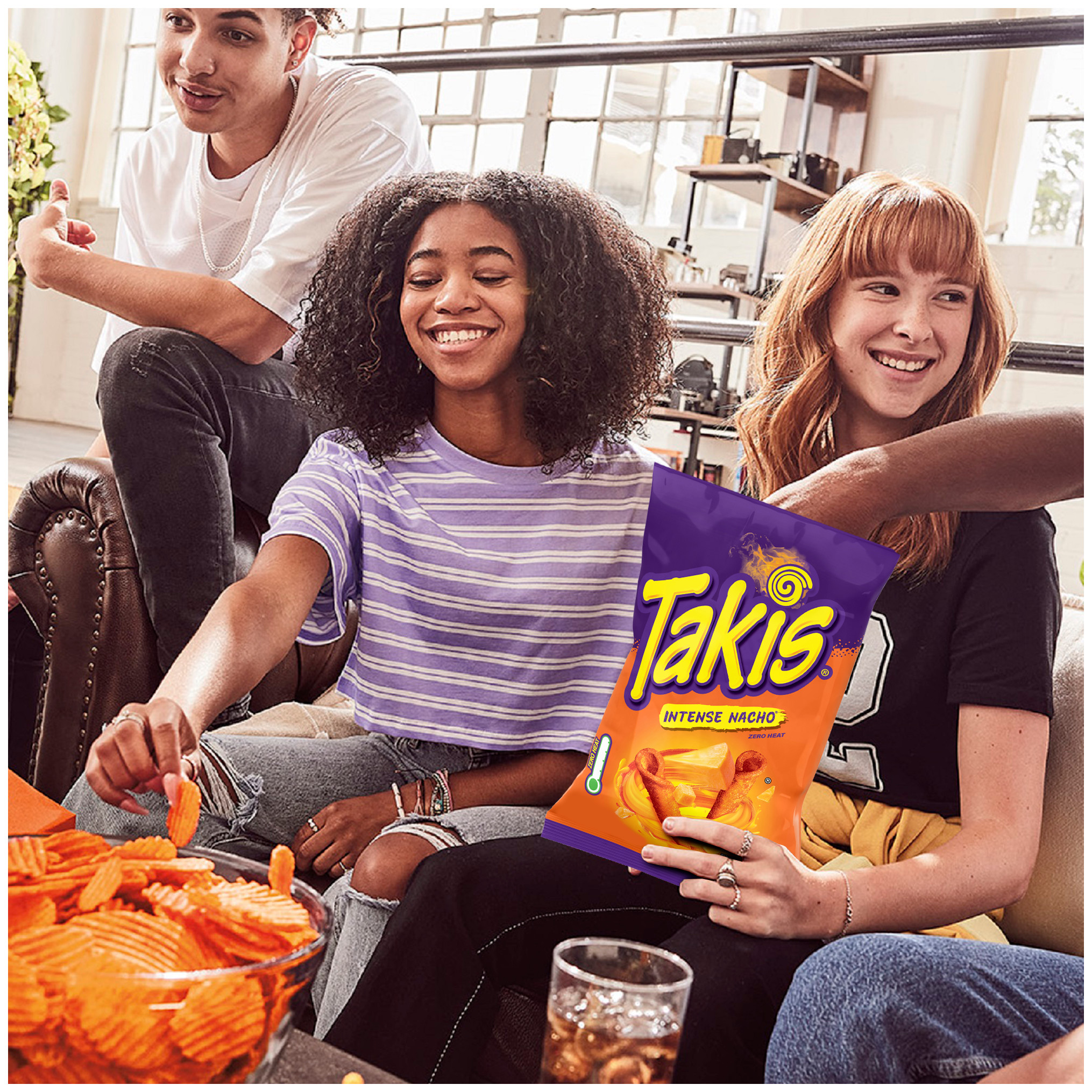 Takis Rolls intense Nacho, Nacho Cheese Flavored Rolled Tortilla Chips 9.9oz