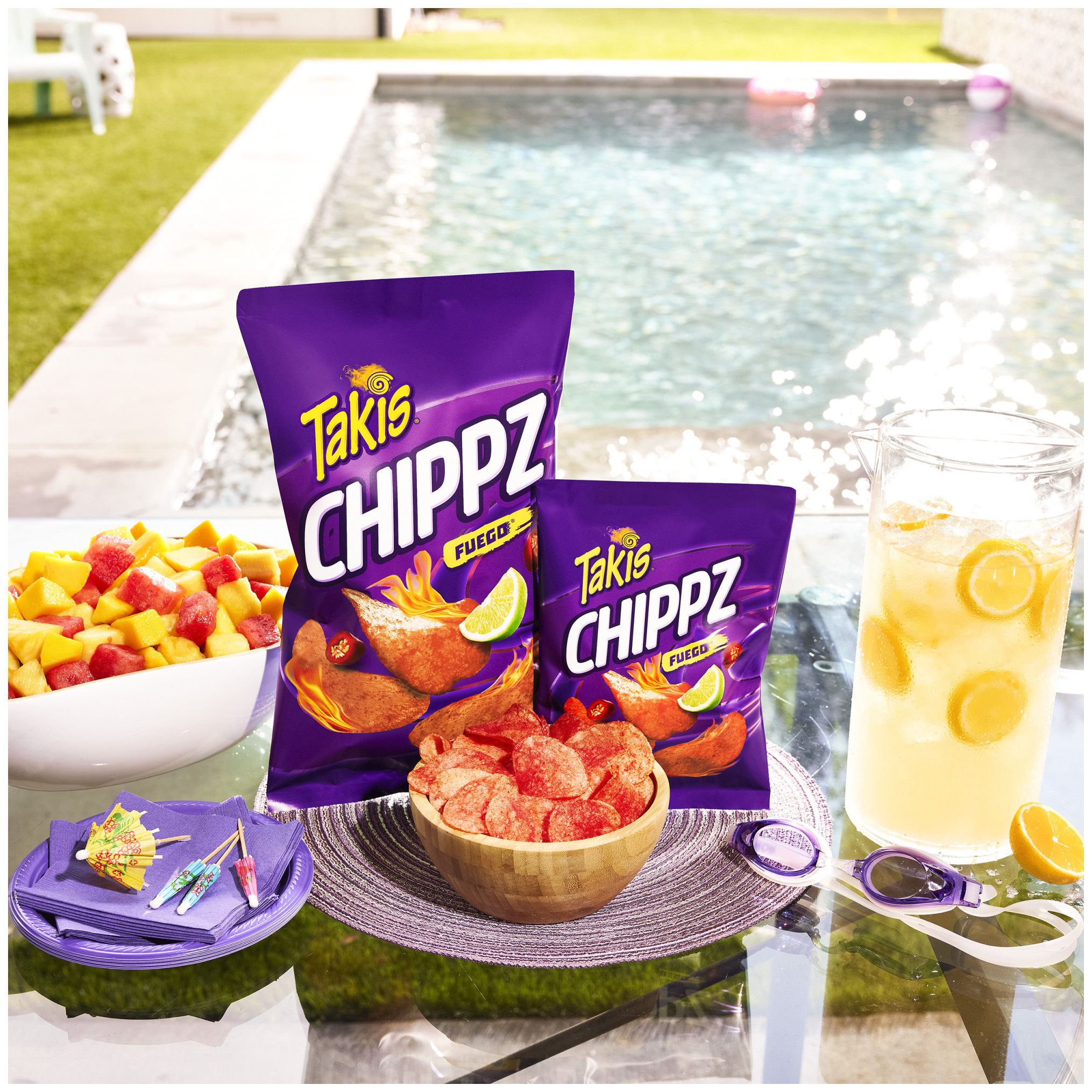 Takis Chippz Fuego Hot Chili Pepper & Lime Potato Chips 8oz