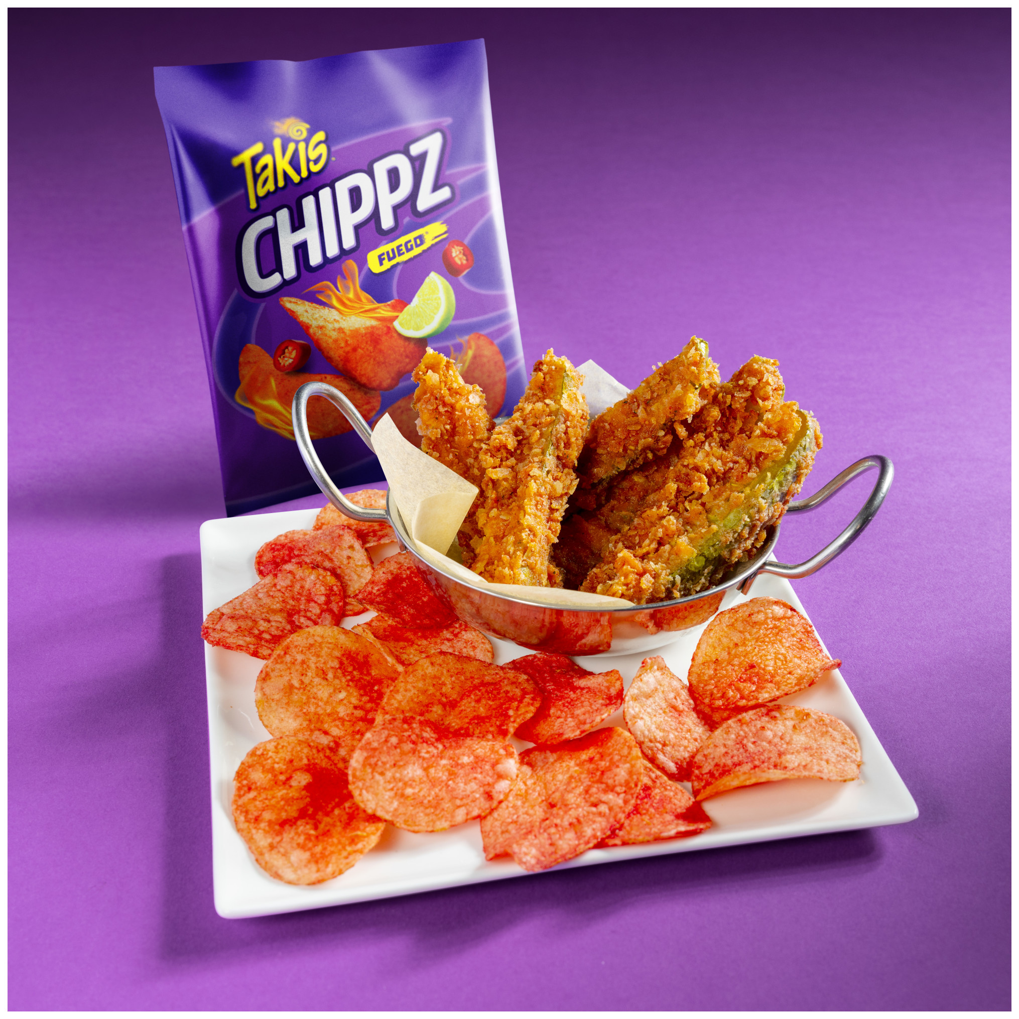 Takis Chippz Fuego Hot Chili Pepper & Lime Potato Chips 8oz