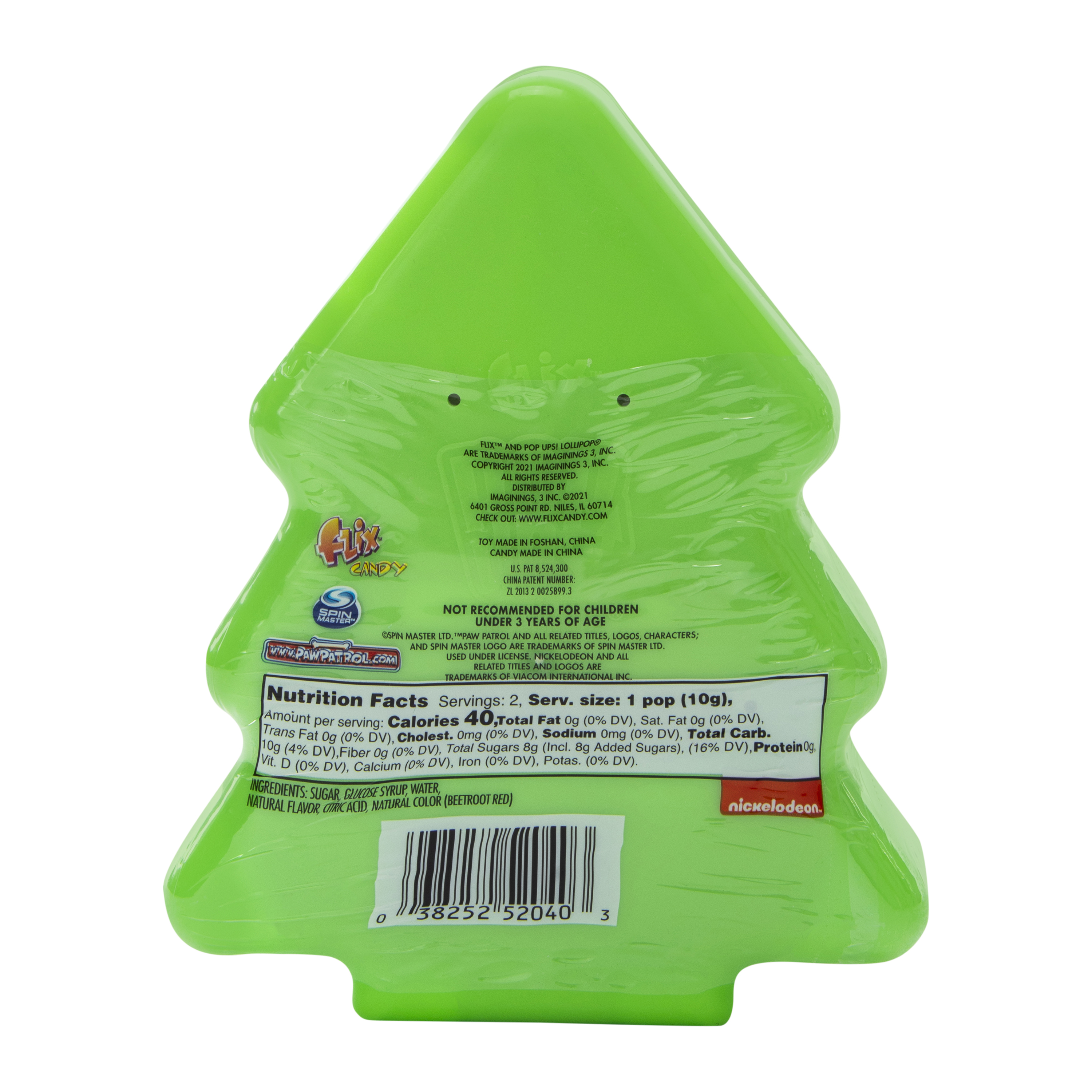 Paw Patrol™ Pop Ups® Christmas Tree Lollipop 0.70oz