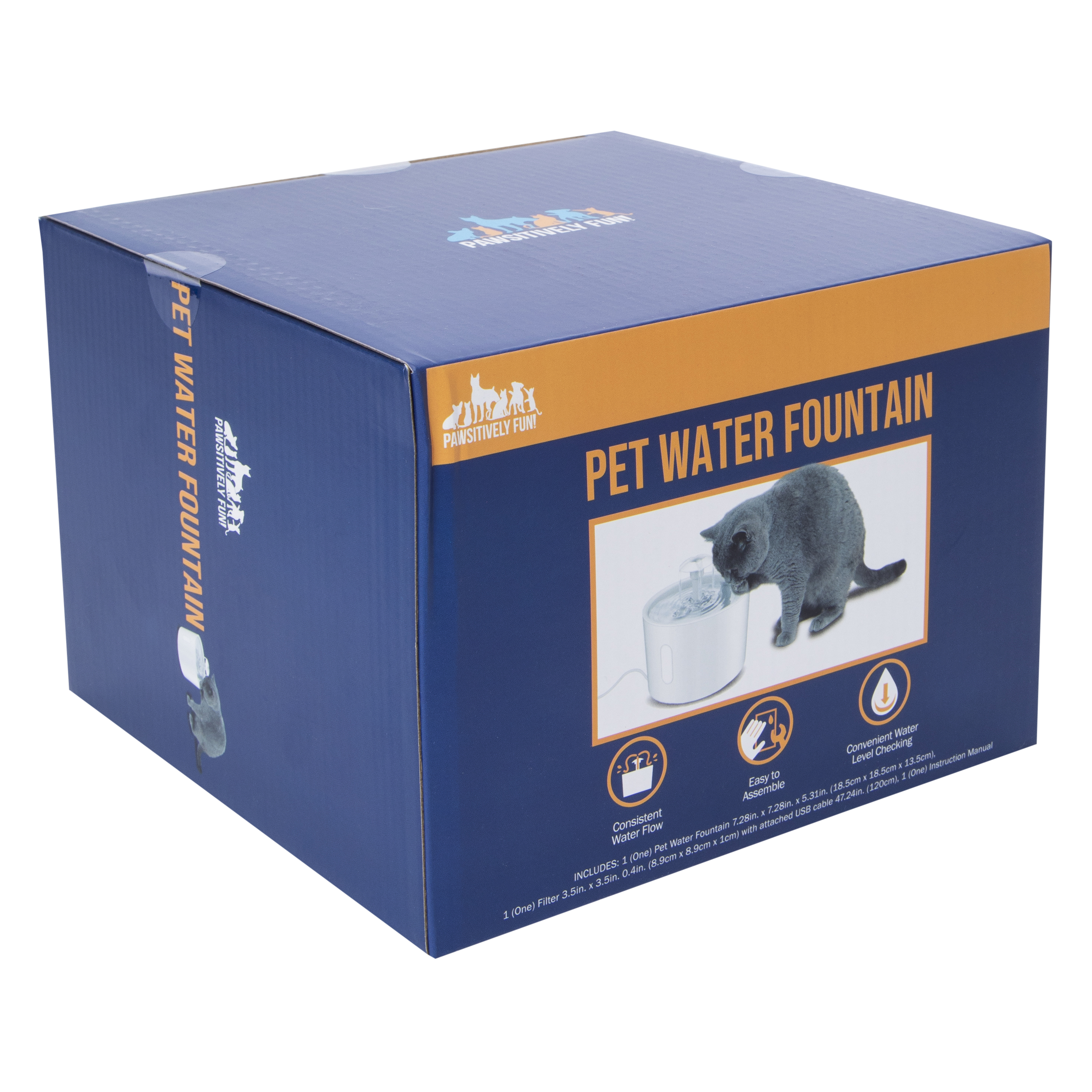 Pet Water Fountain 7.28in x 5.31in