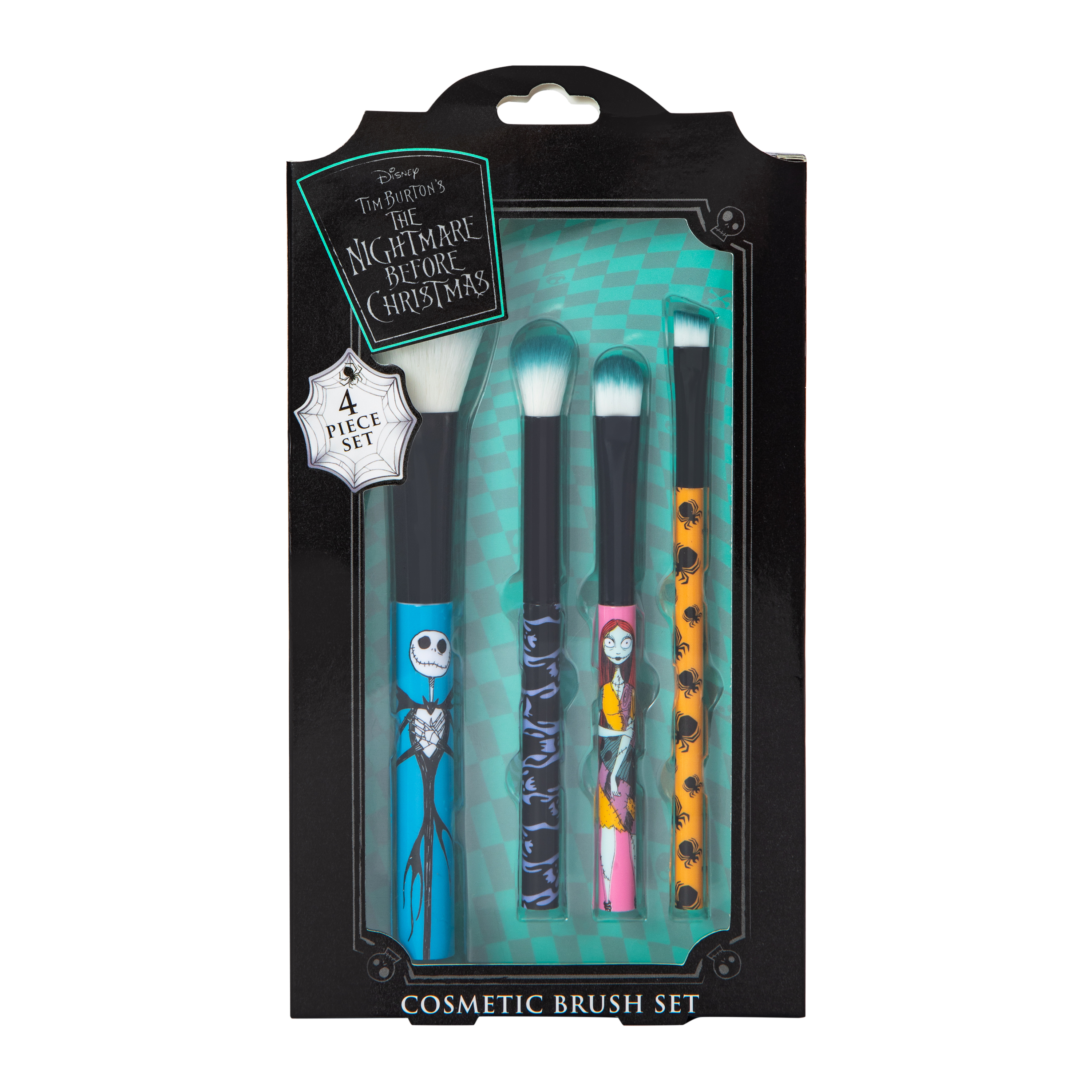 Disney Tim Burton's The Nightmare Before Christmas Cosmetic Brush Set 4-Piece