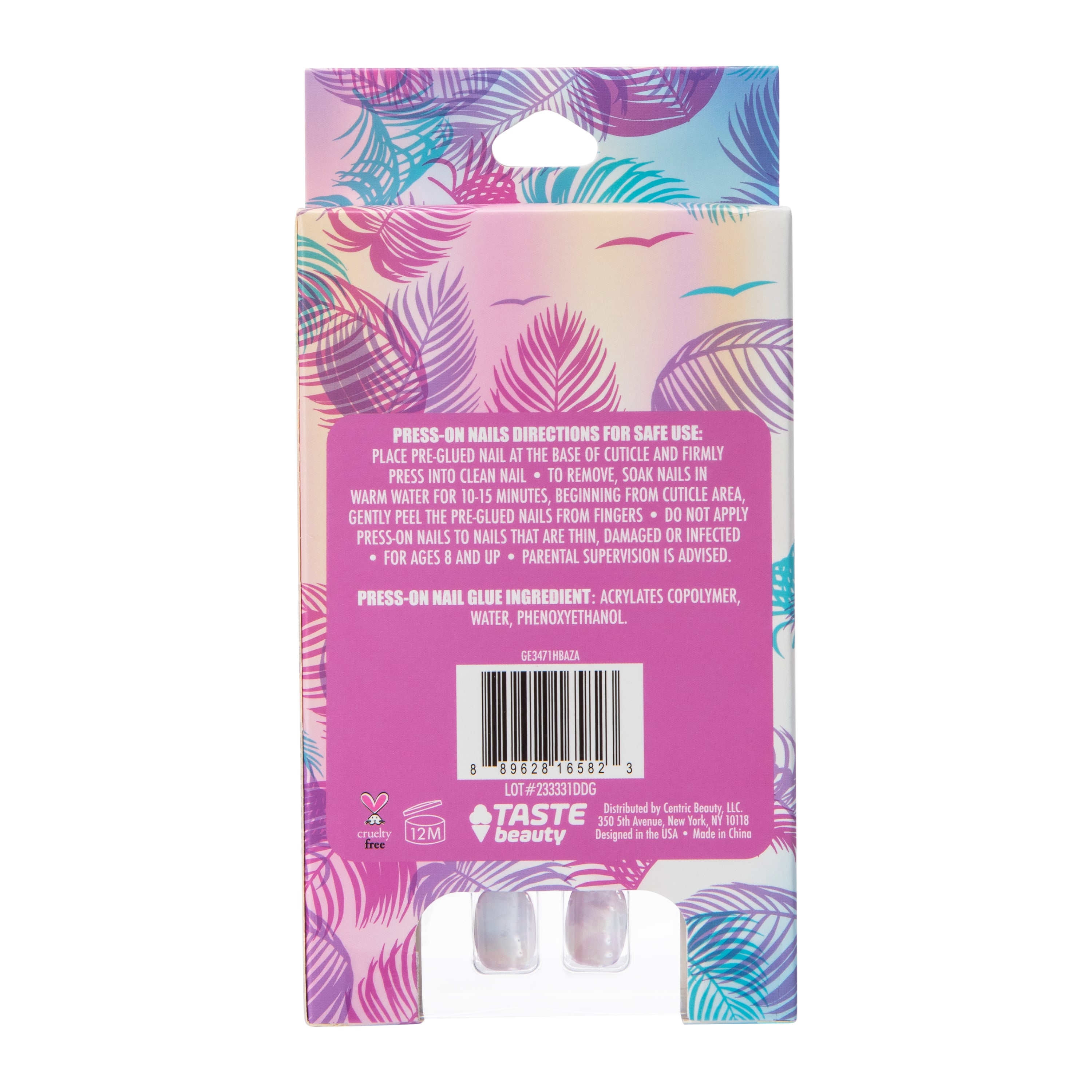 Taste Beauty® Kid's Press-On Nails Set 18-Piece