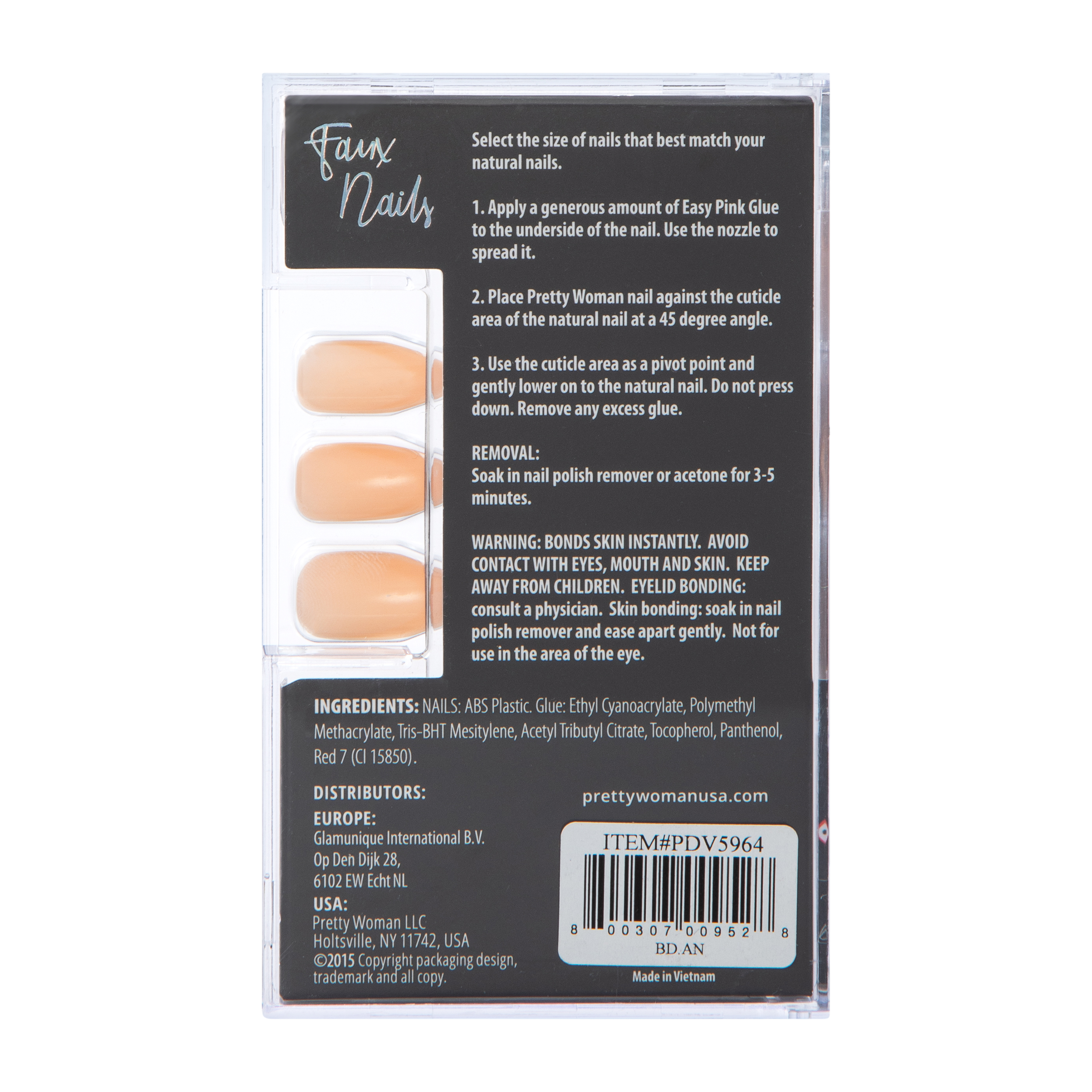 Pretty Women Faux Nails 24-Count