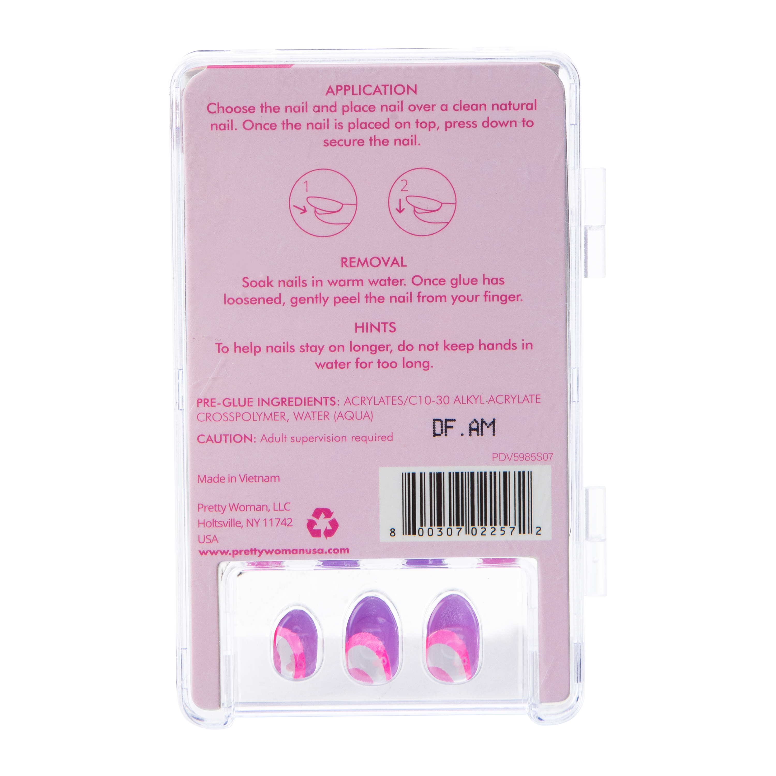 Pretty Woman Kid's Press On Nails 24-Count - Happy Chic