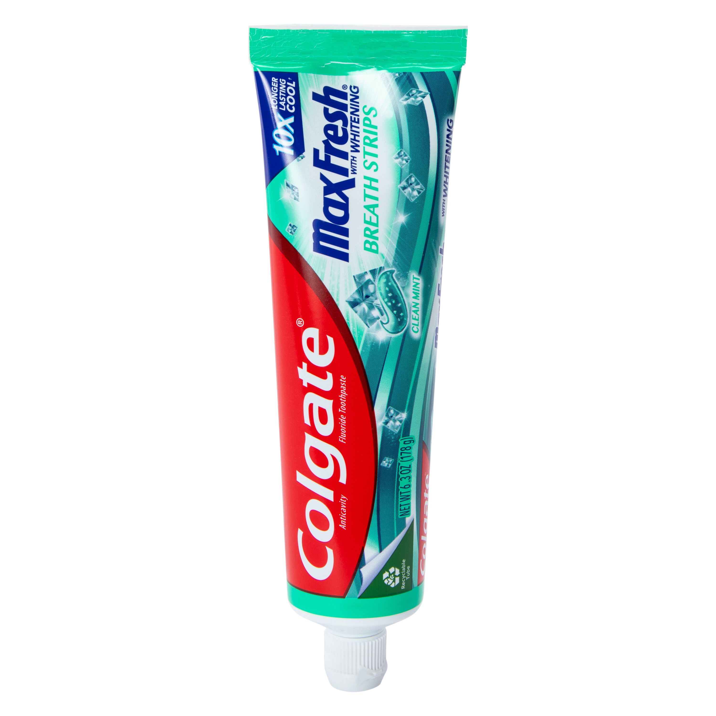 Colgate® Max Fresh® Toothpaste With Mini Whitening Breath Strips 6.3oz