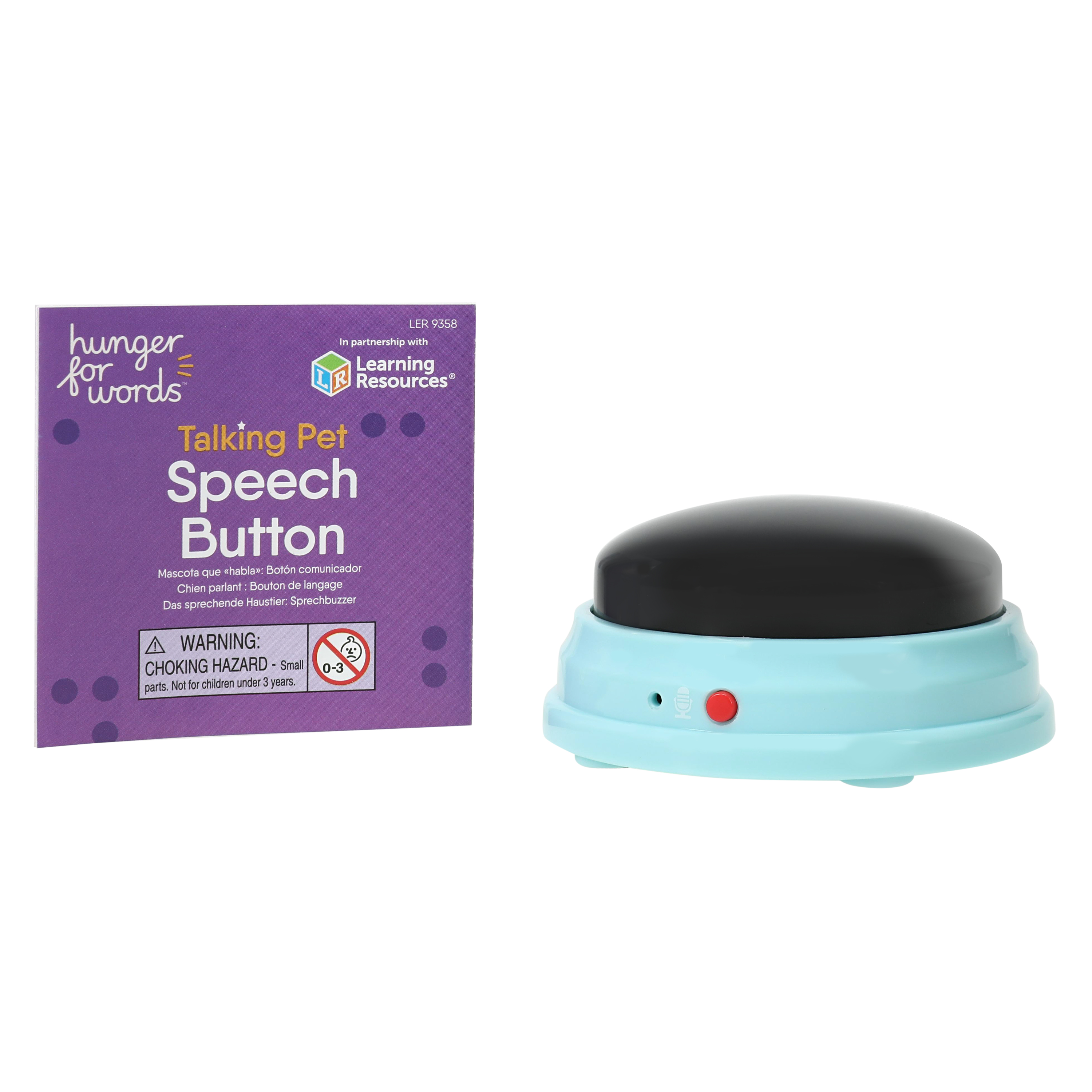 Hunger For Words™ Talking Pet Speech Button