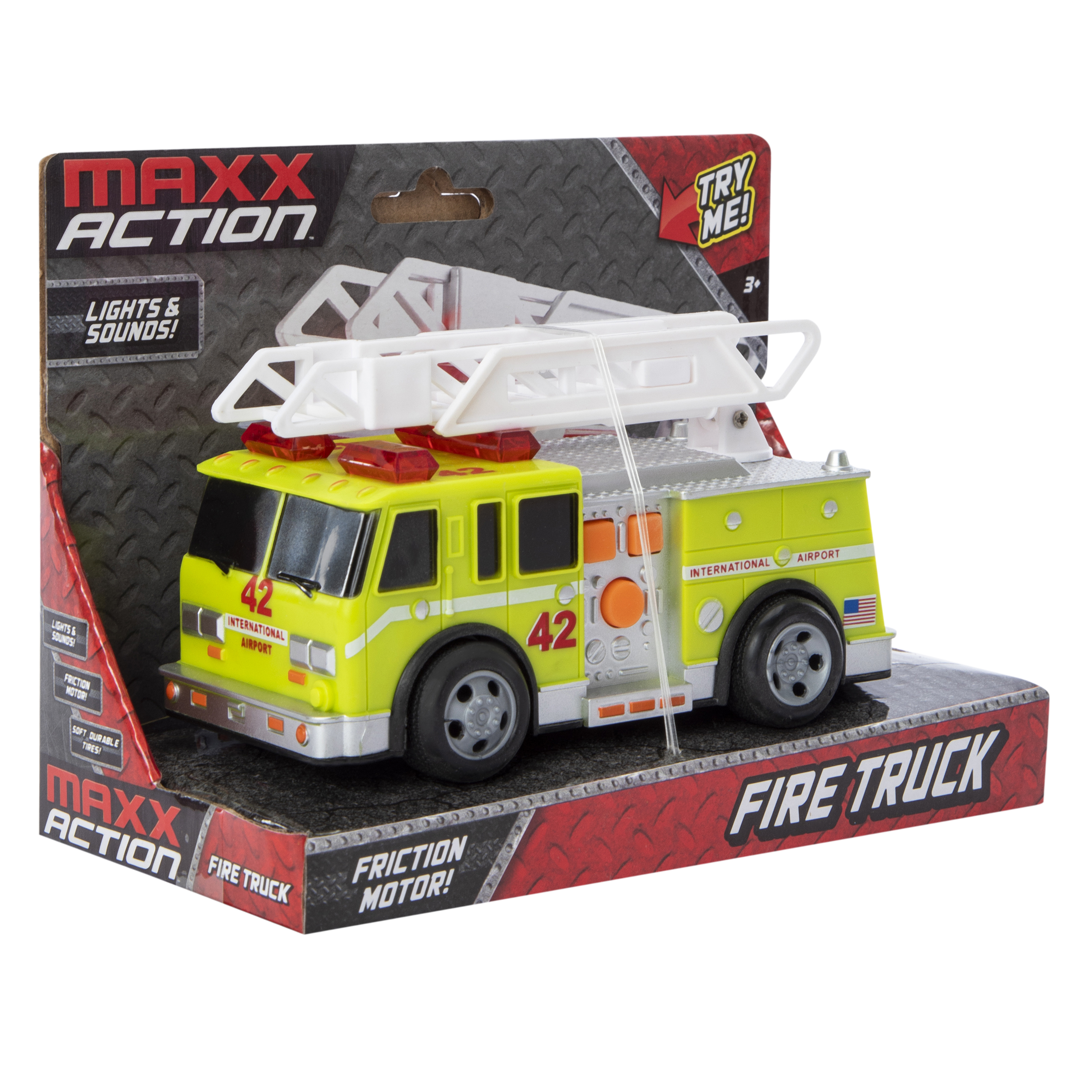 Fire Truck Friction Vehicle