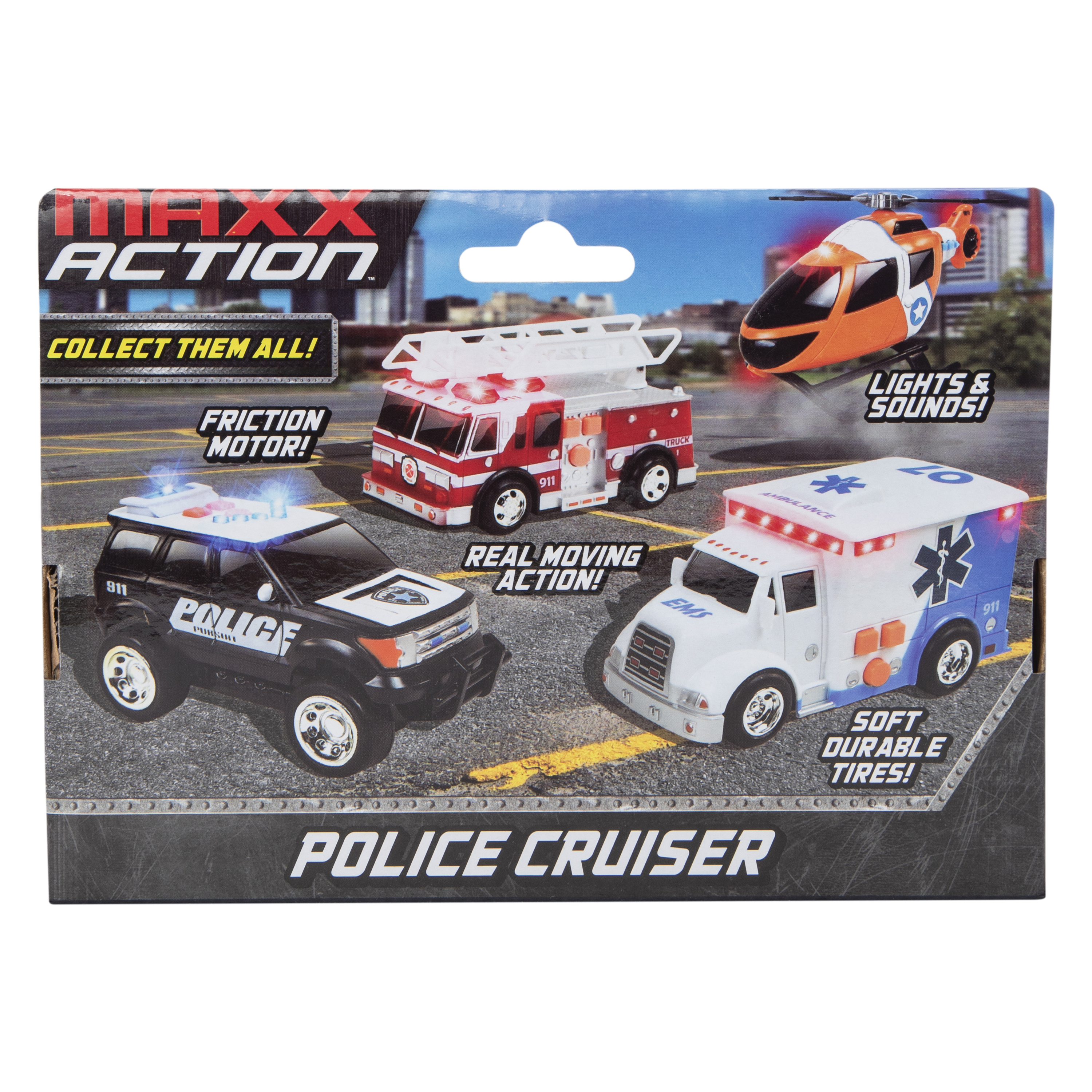 Police Car Friction Vehicle