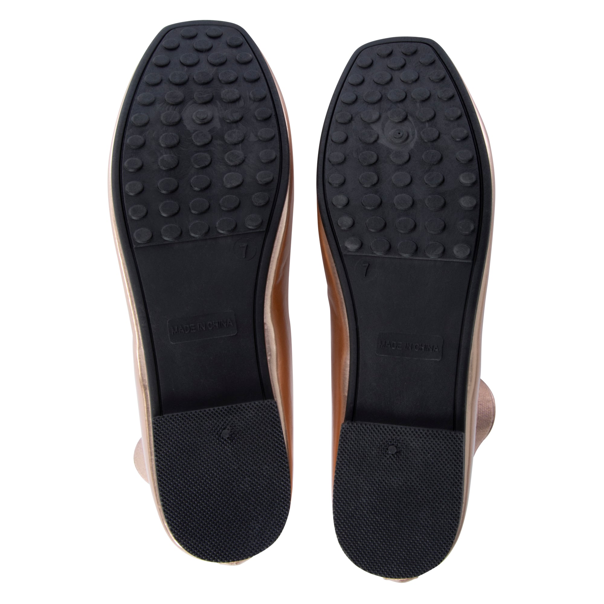 Ladies Metallic Ballet Flats