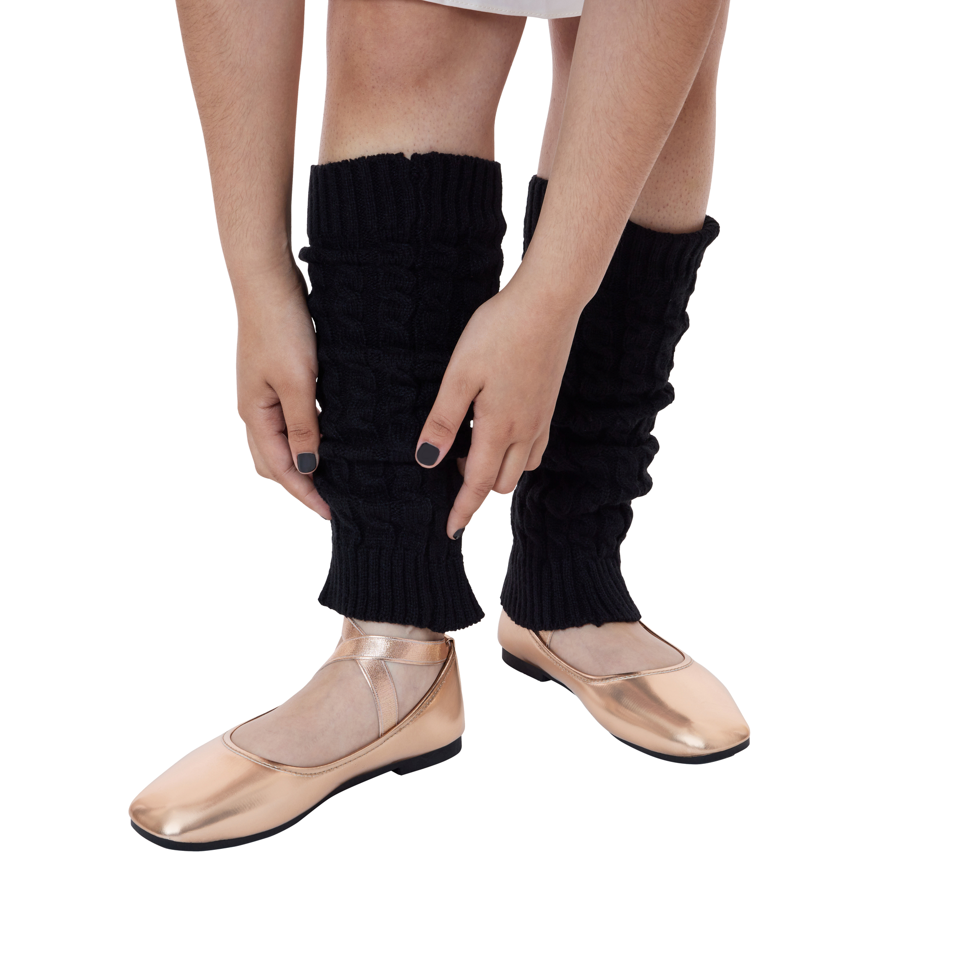 Ladies Metallic Ballet Flats