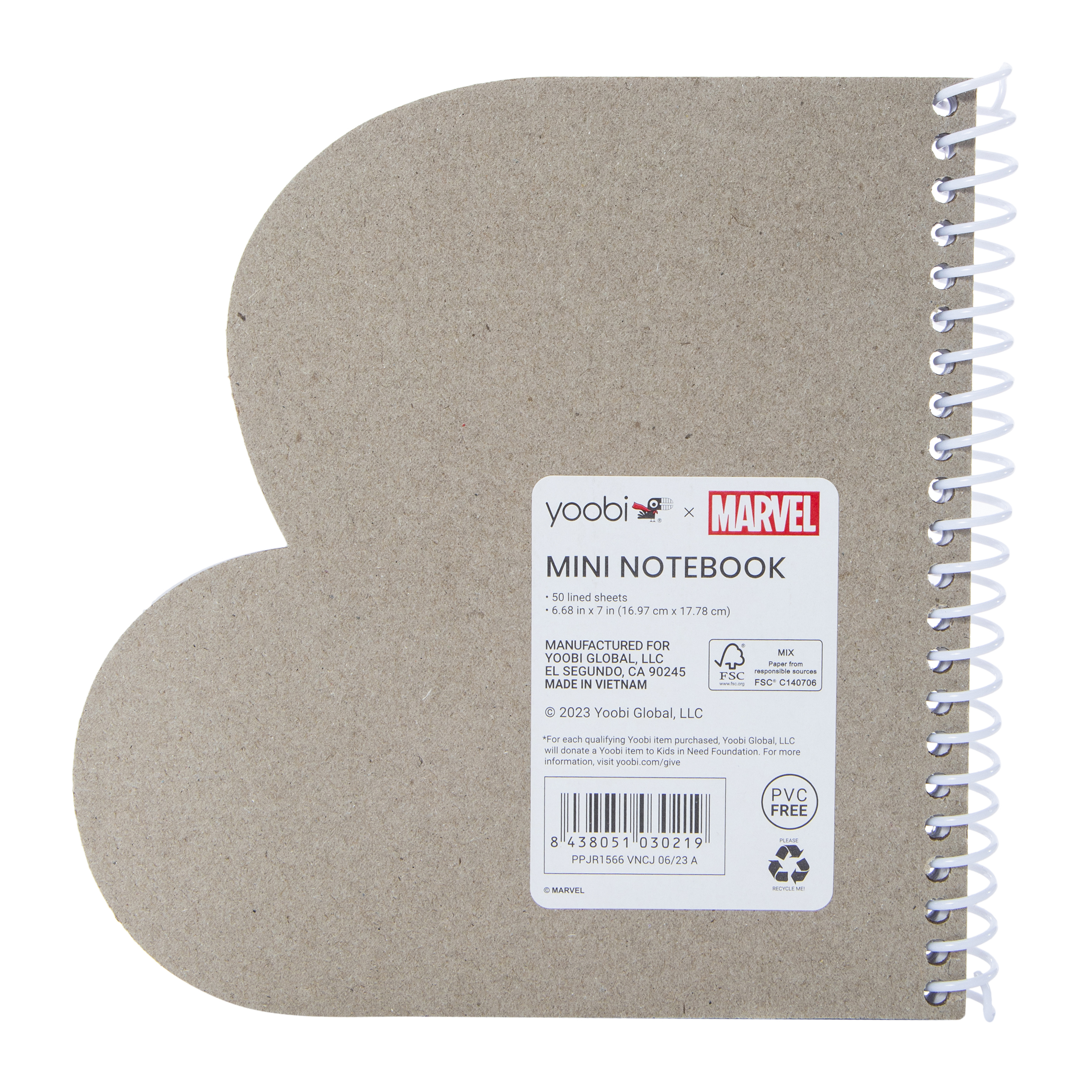 Yoobi® x Marvel Mini Journal 6.68in x 7in