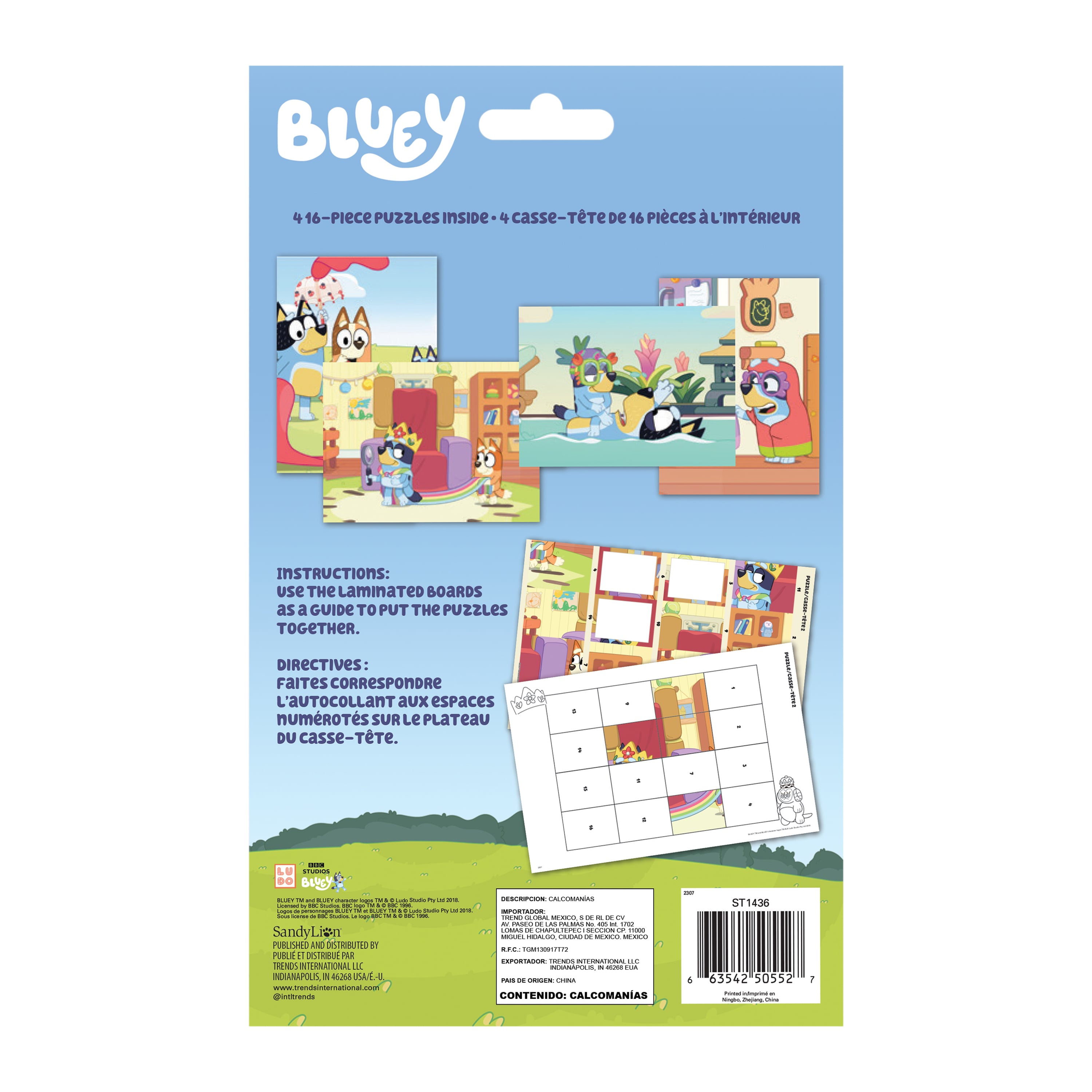 Bluey™ Sticker Puzzle Pack 4-Count