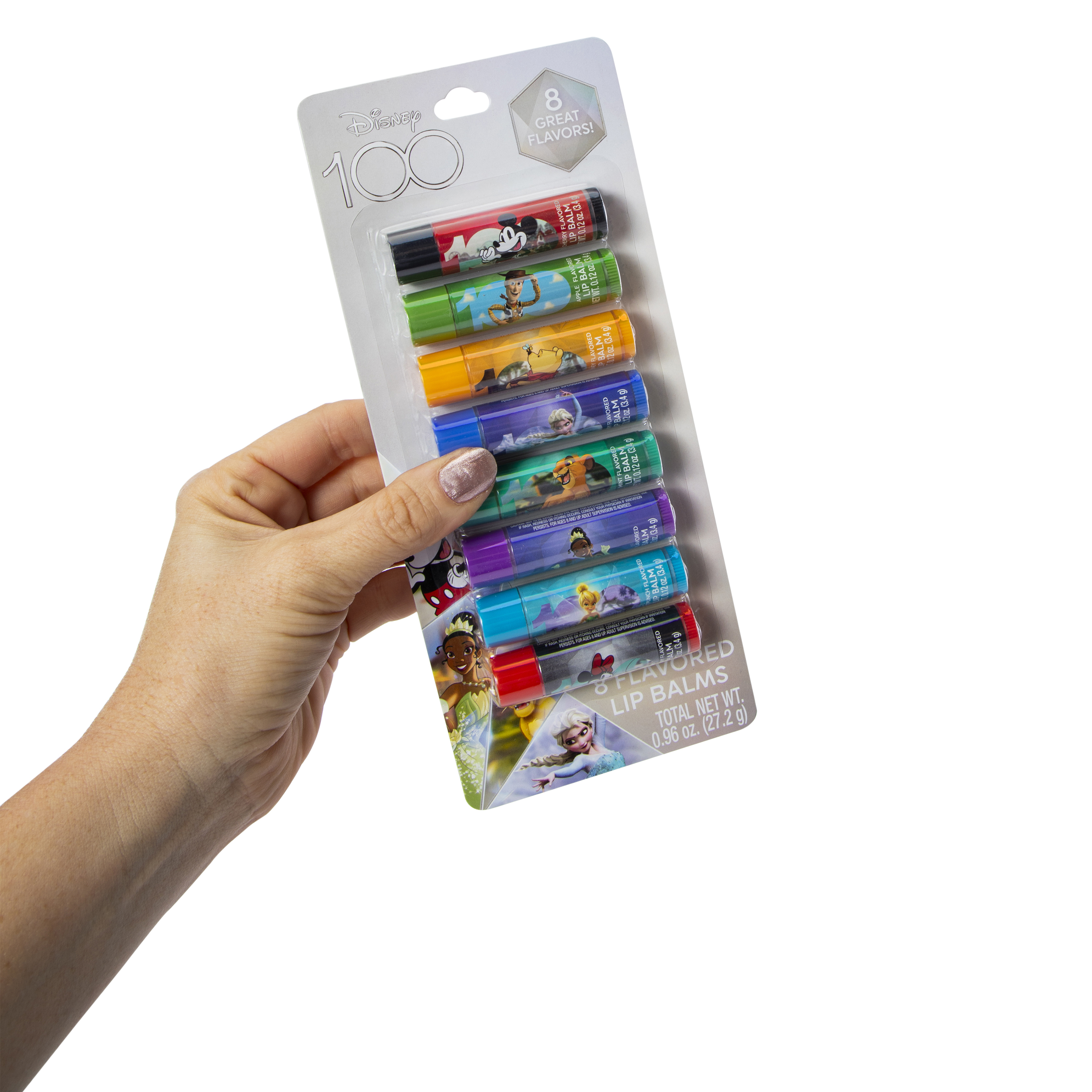 Disney 100 Flavored Lip Balms 8-Count