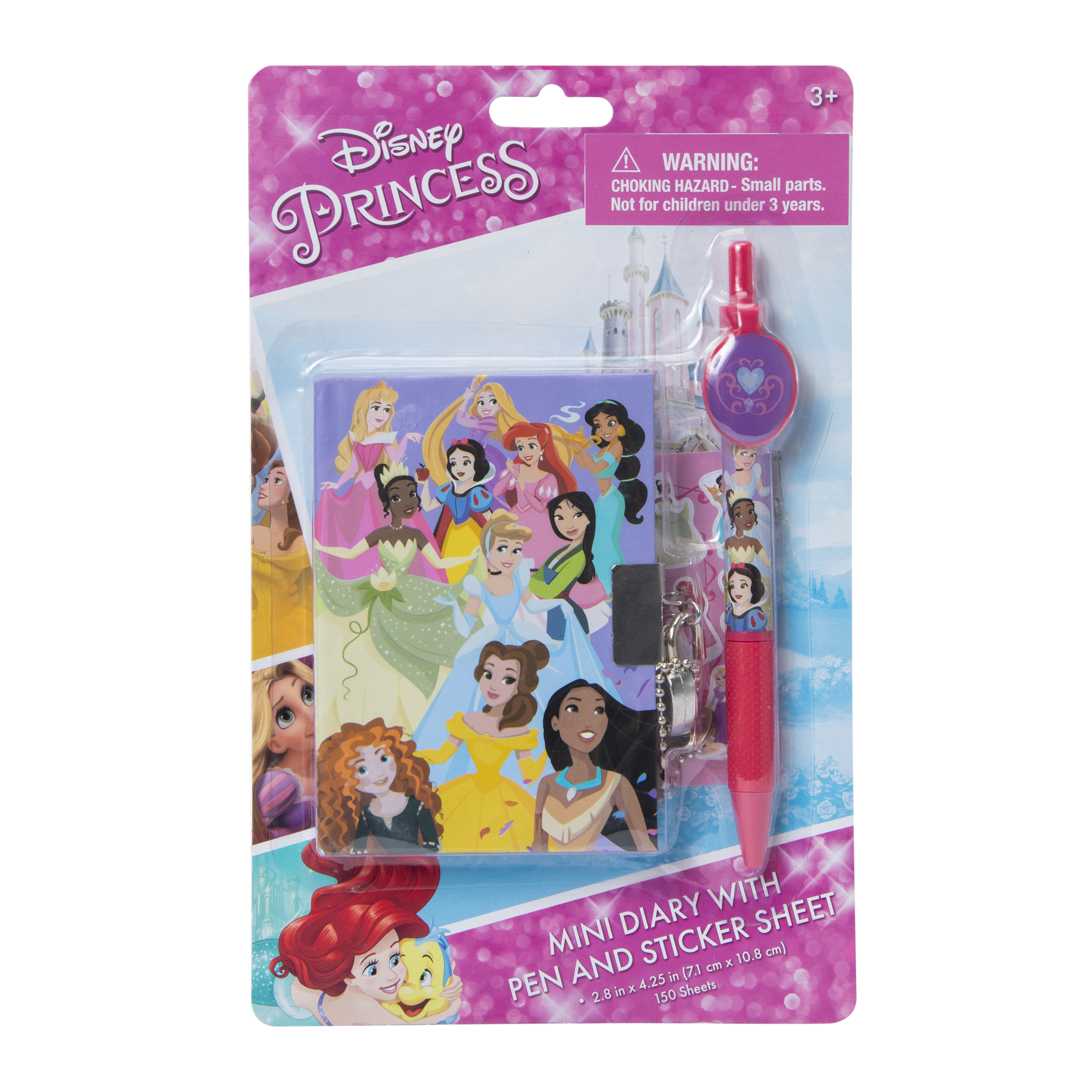 Disney Princess Mini Diary With Pen & Sticker Sheet