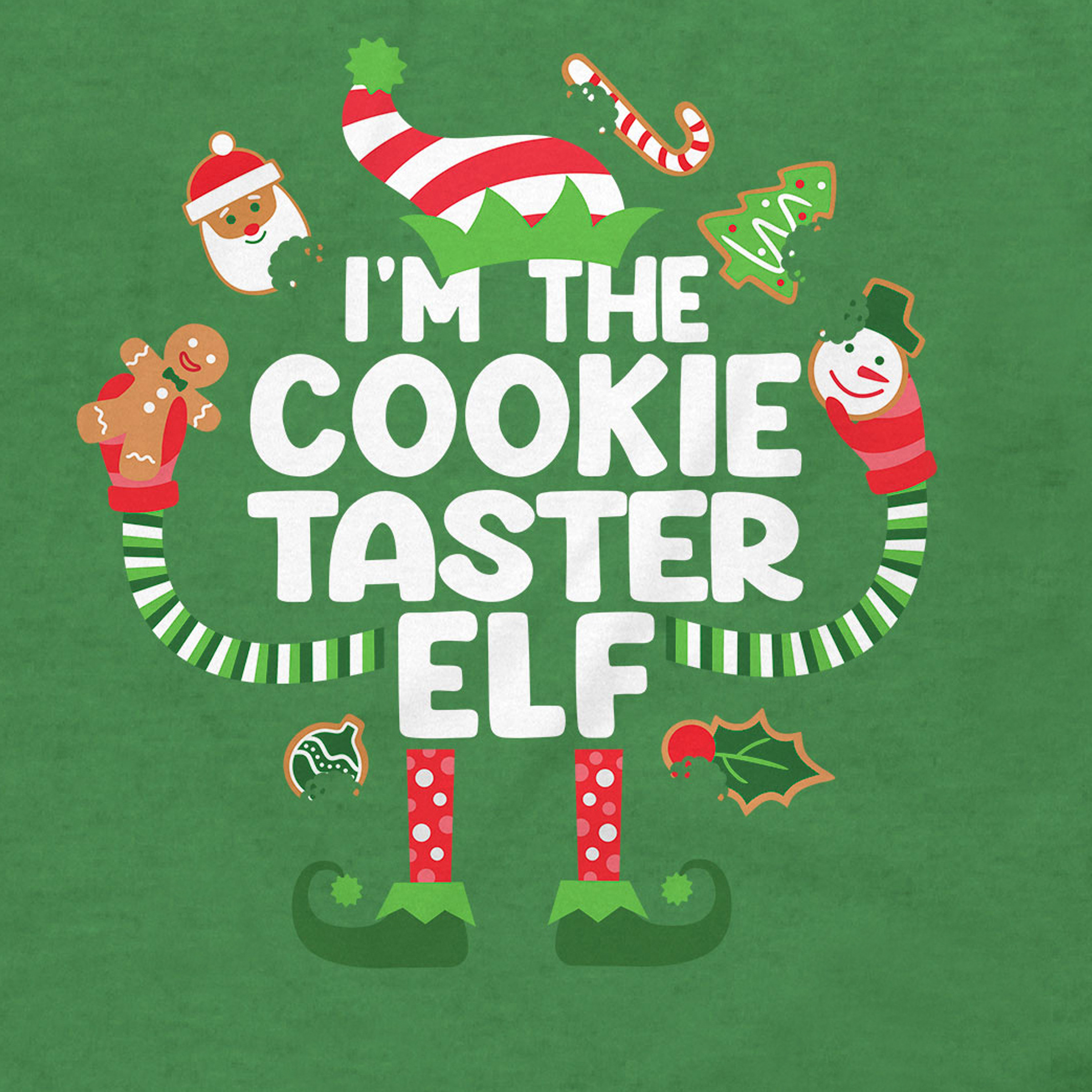 Cookie Elf Family Christmas Graphic Tee