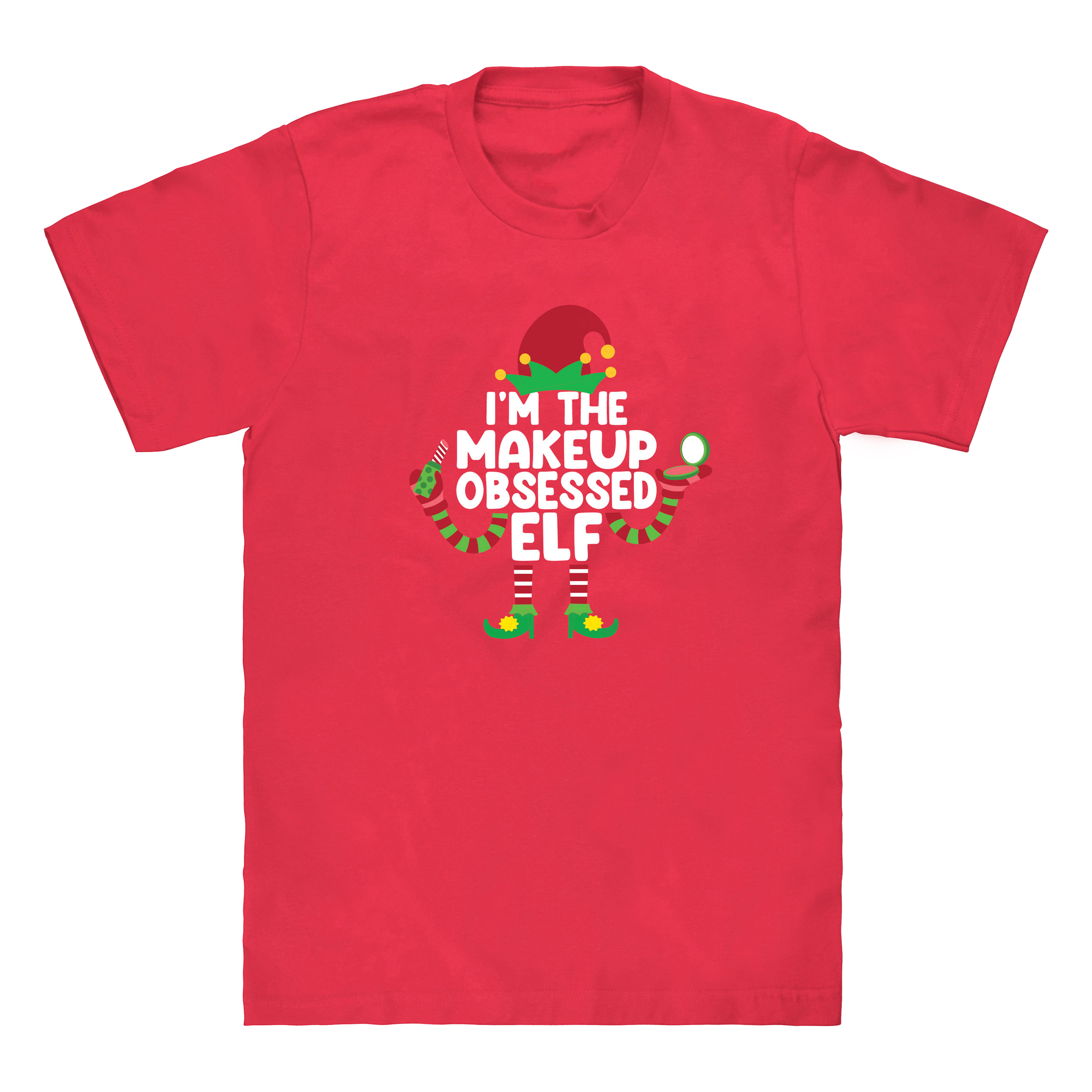 Makeup Obsessed Elf Christmas Graphic Tee
