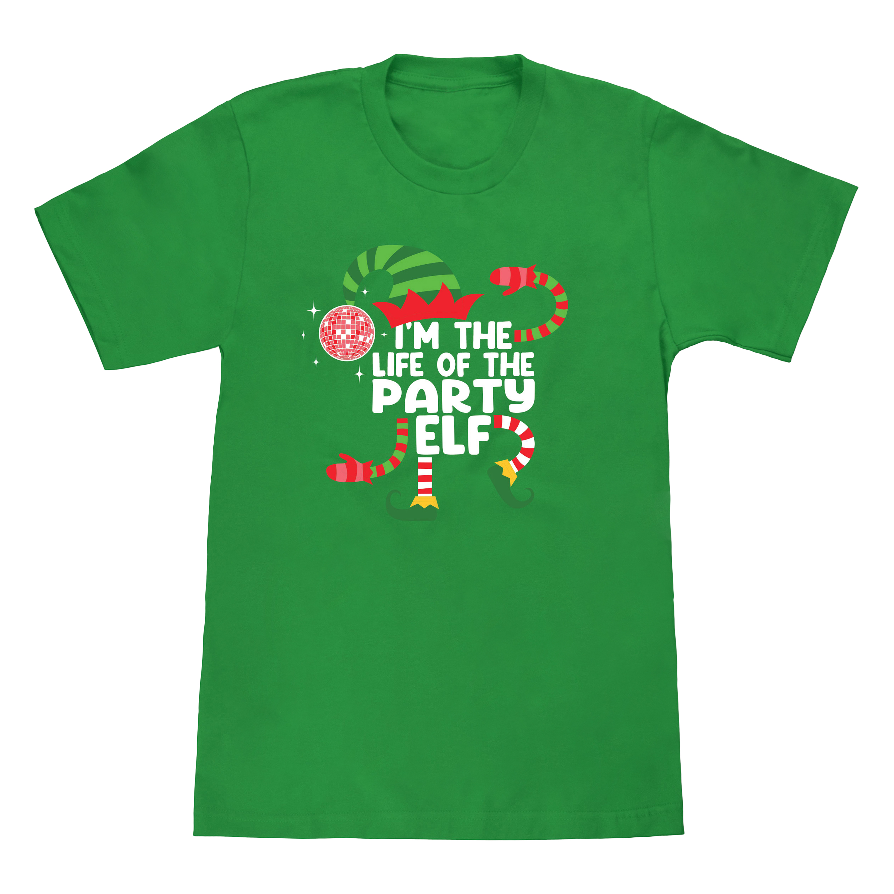 Party Elf Family Christmas Graphic Tee