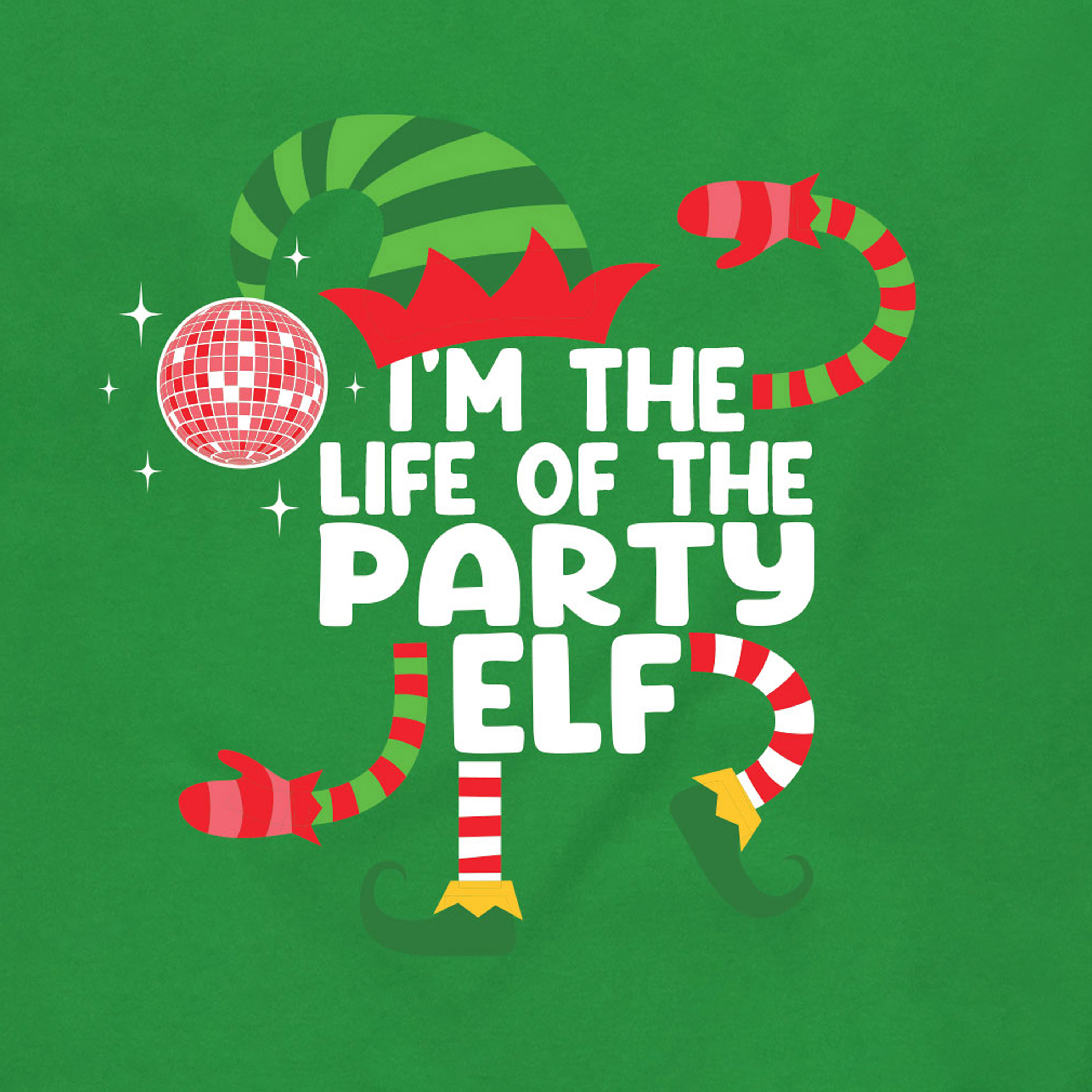Party Elf Family Christmas Graphic Tee