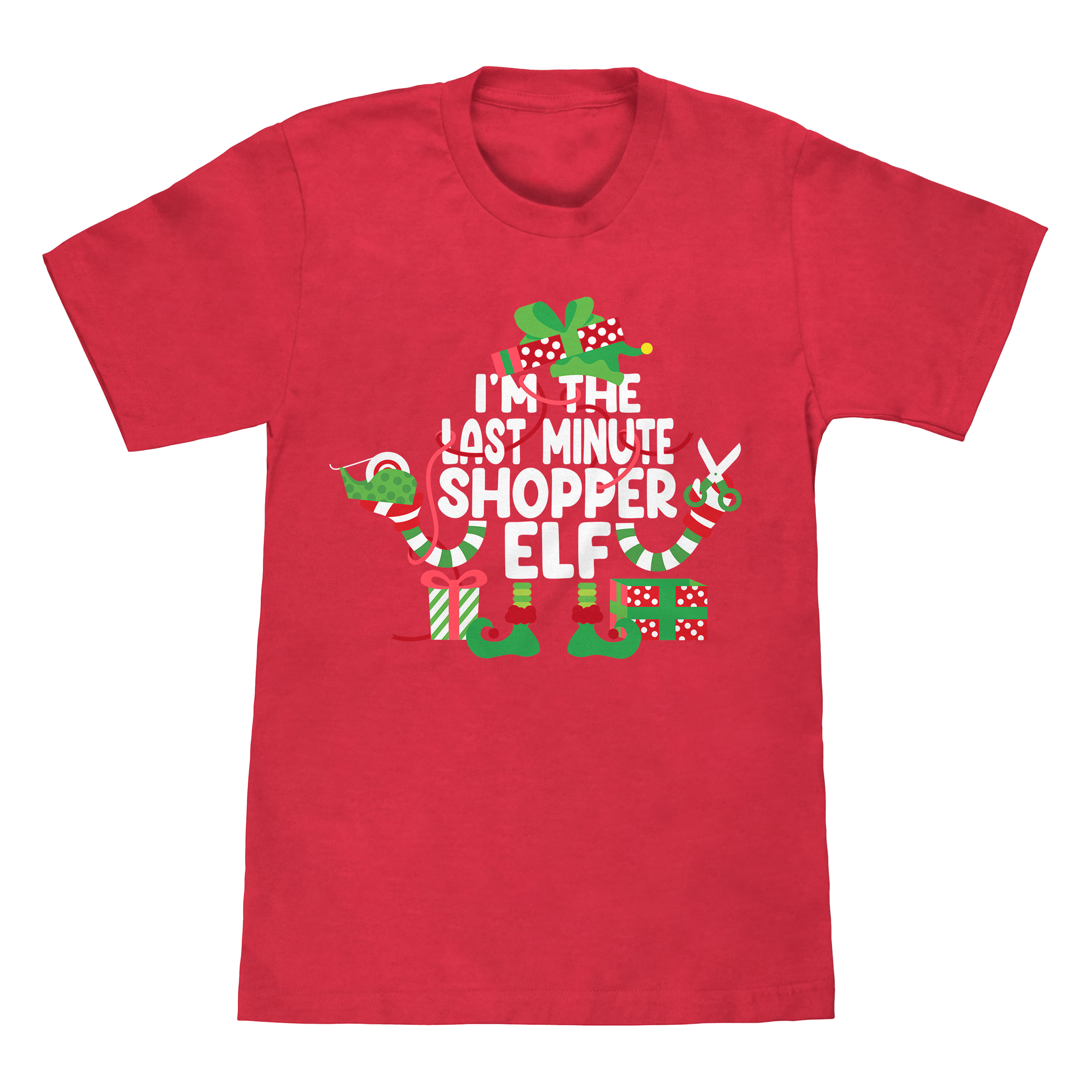 Shopper Elf Family Christmas Graphic Tee
