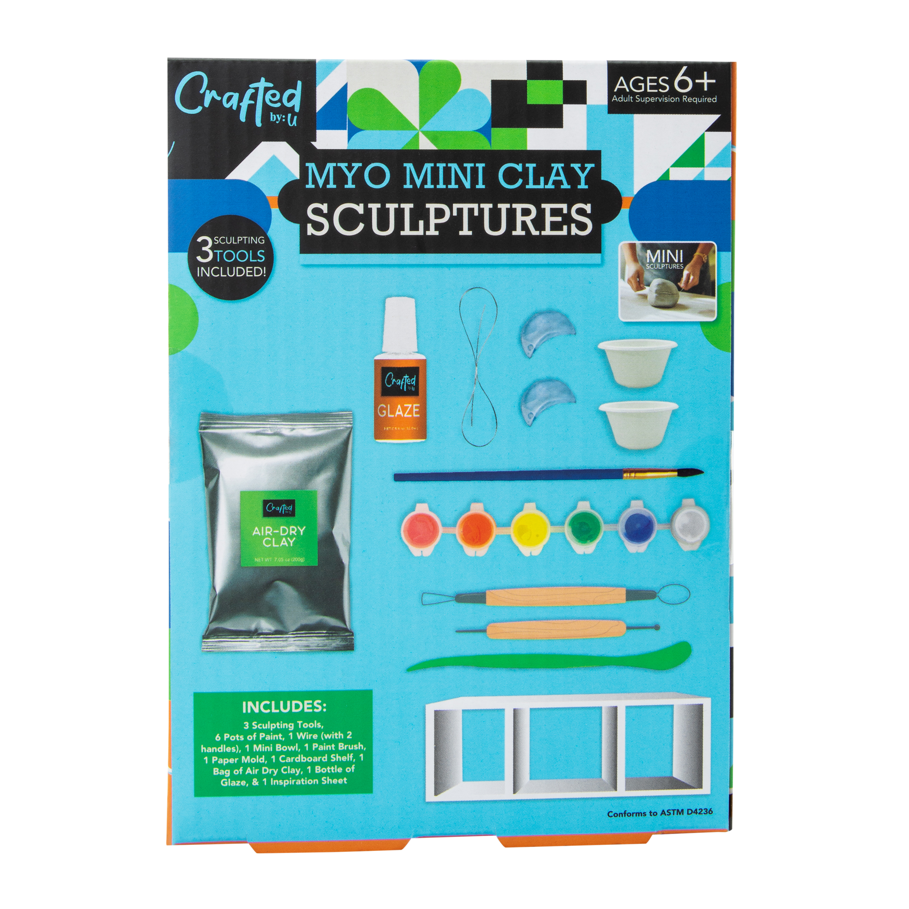 Crafted By U™ Myo Mini Clay Sculptures Kit