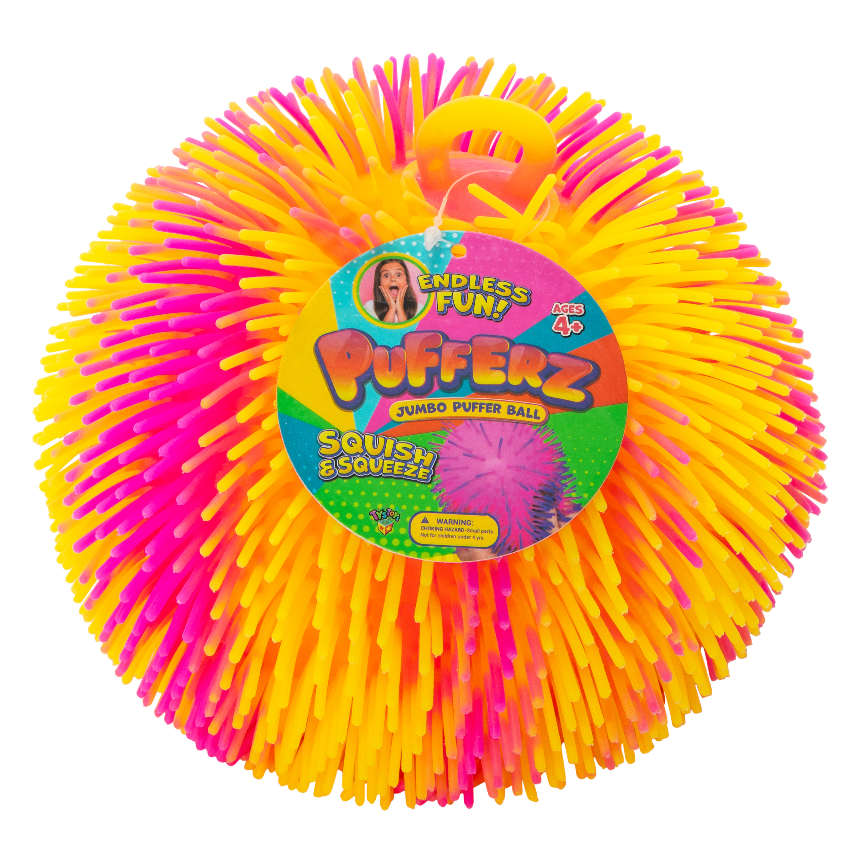 Pufferz Jumbo Puffer Ball - Yellow & Pink