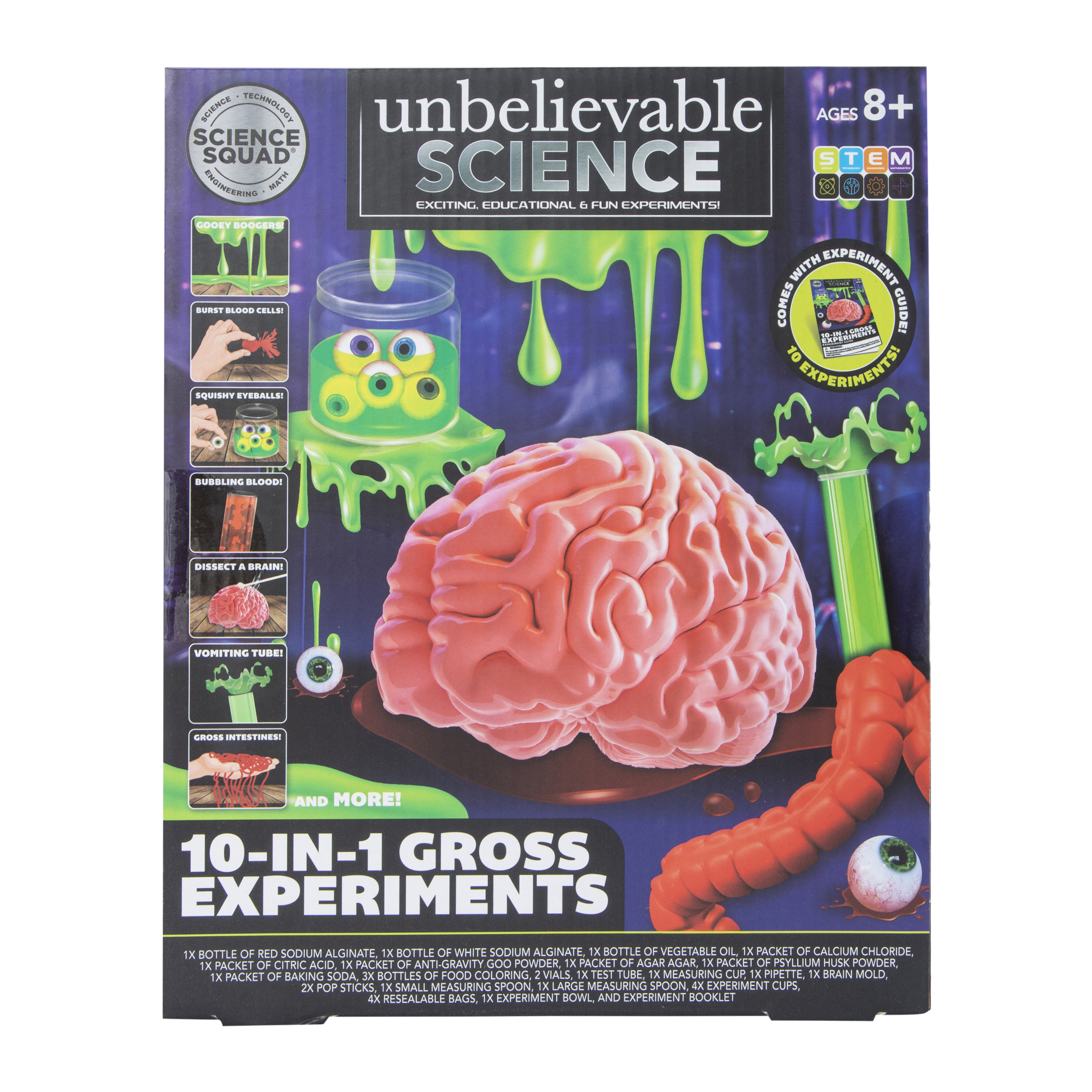 Science Squad® 10-in-1 Gross Experiments Kit