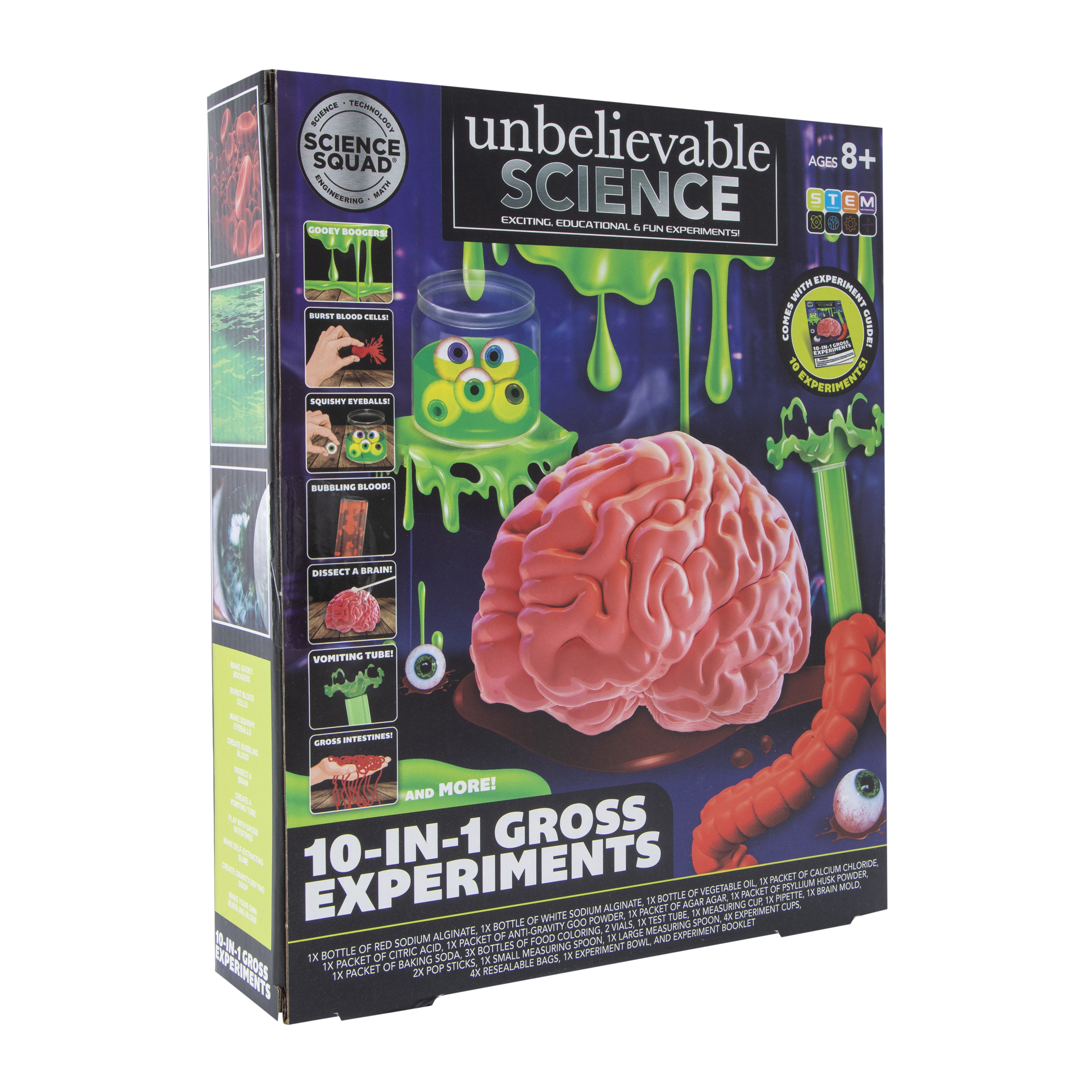 Science Squad® 10-in-1 Gross Experiments Kit