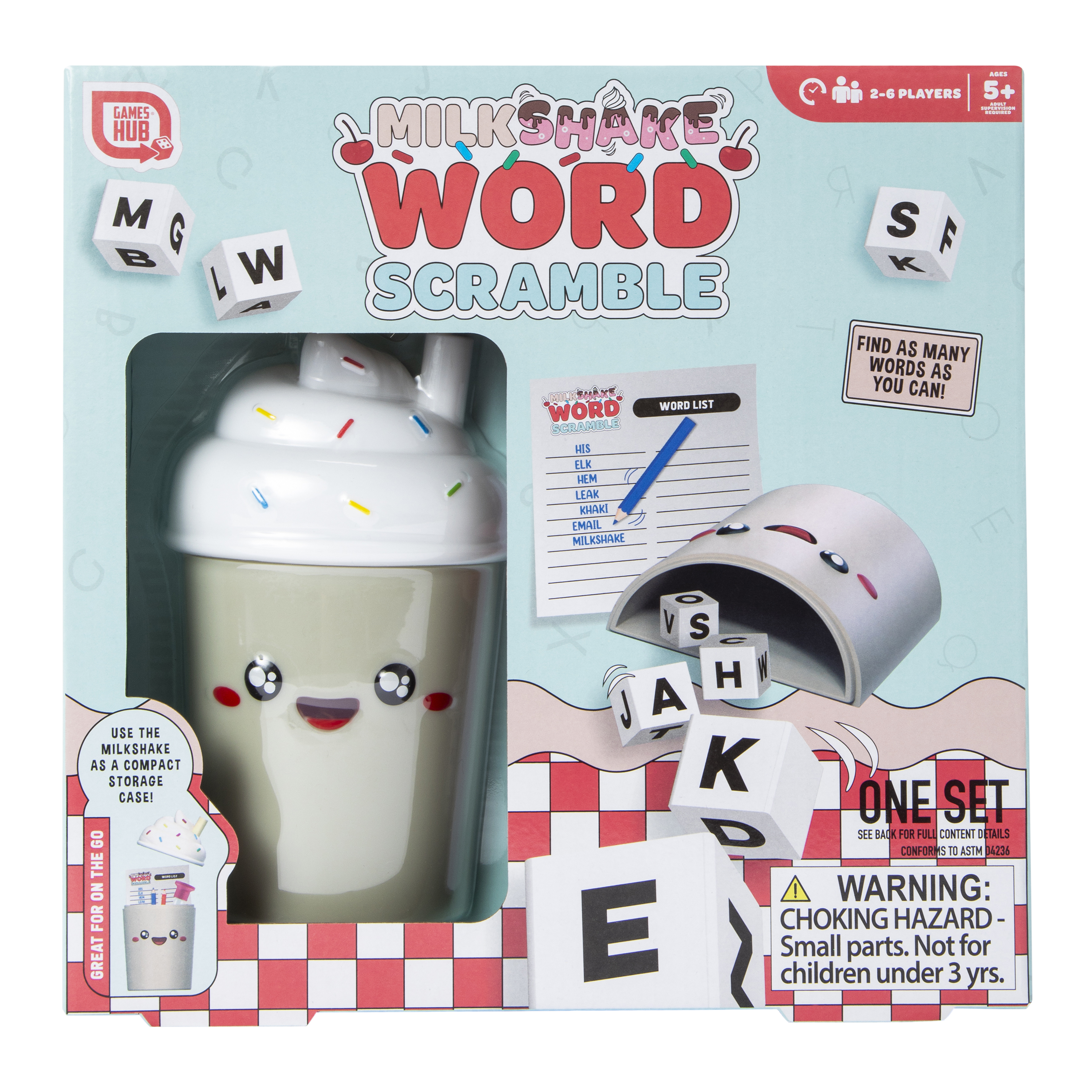 Milkshake Word Scramble Game