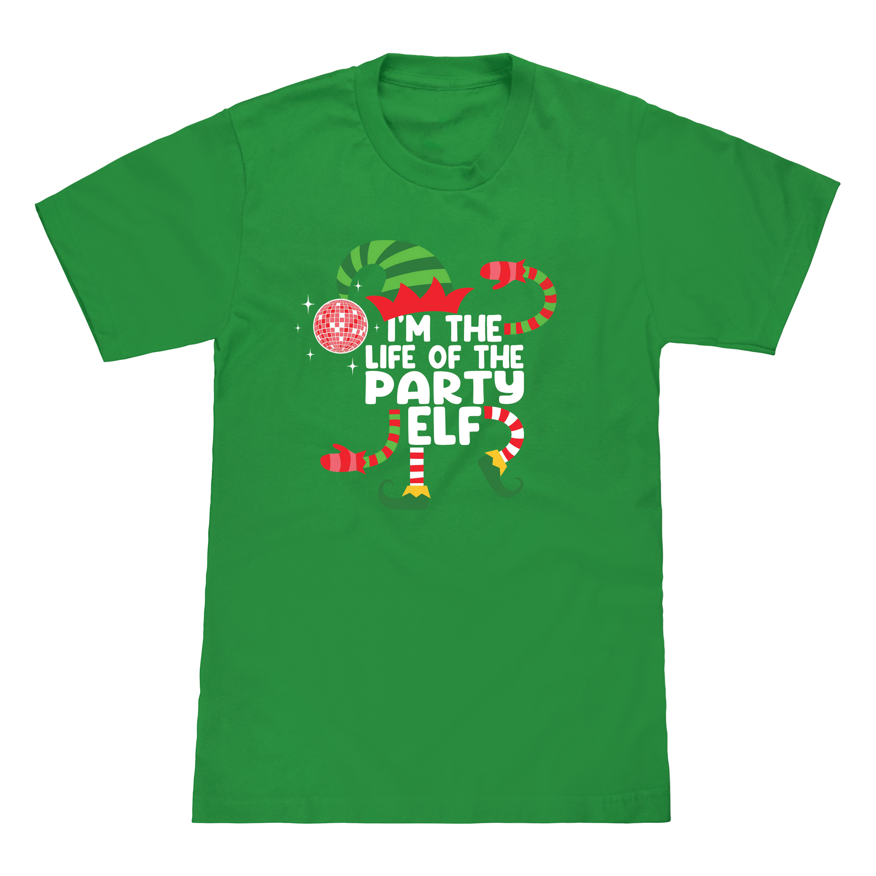 Kid's Party Elf Family Christmas Graphic Tee