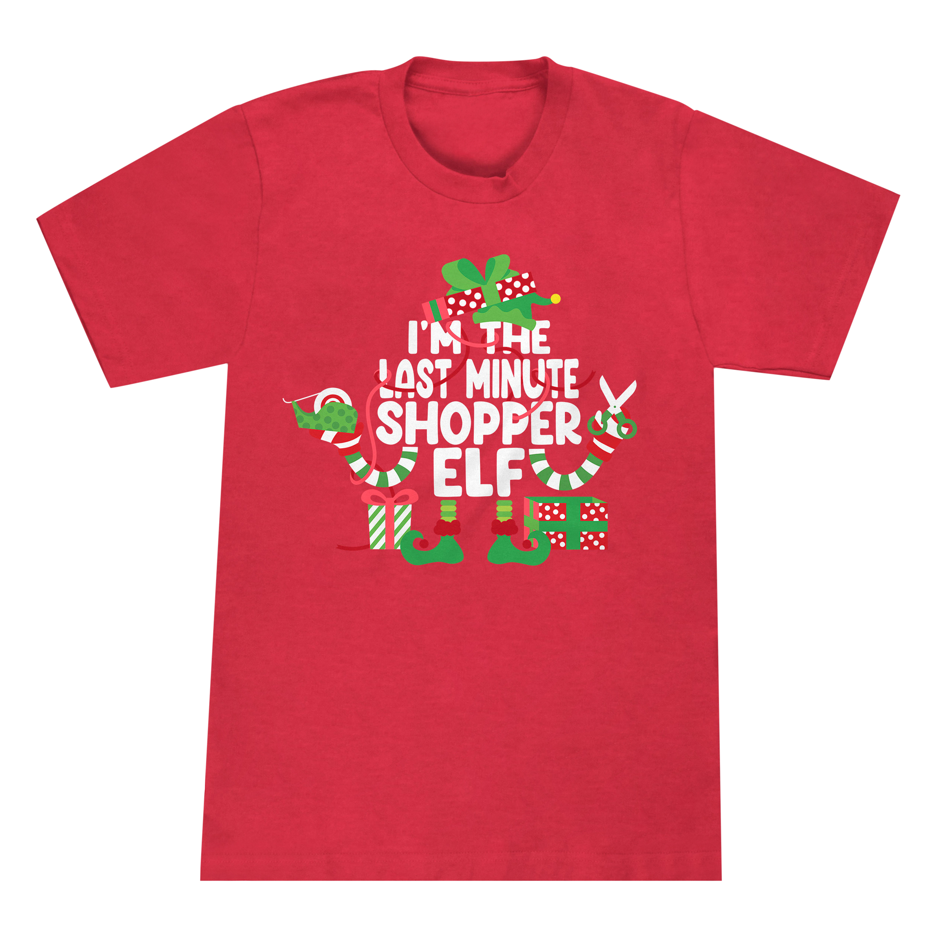 Shopper Elf Family Christmas Graphic Tee