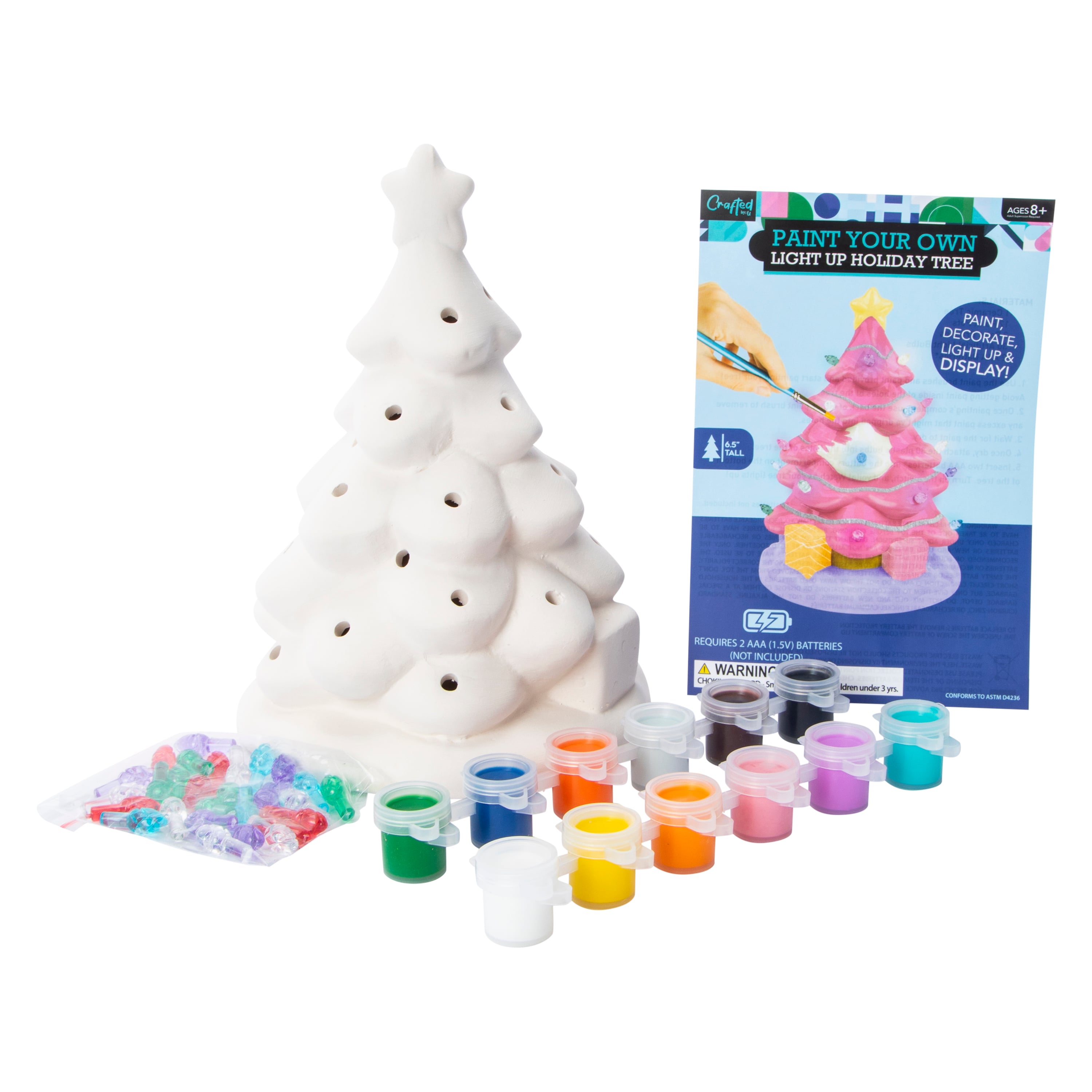 Paint Your Own Light Up Holiday Tree