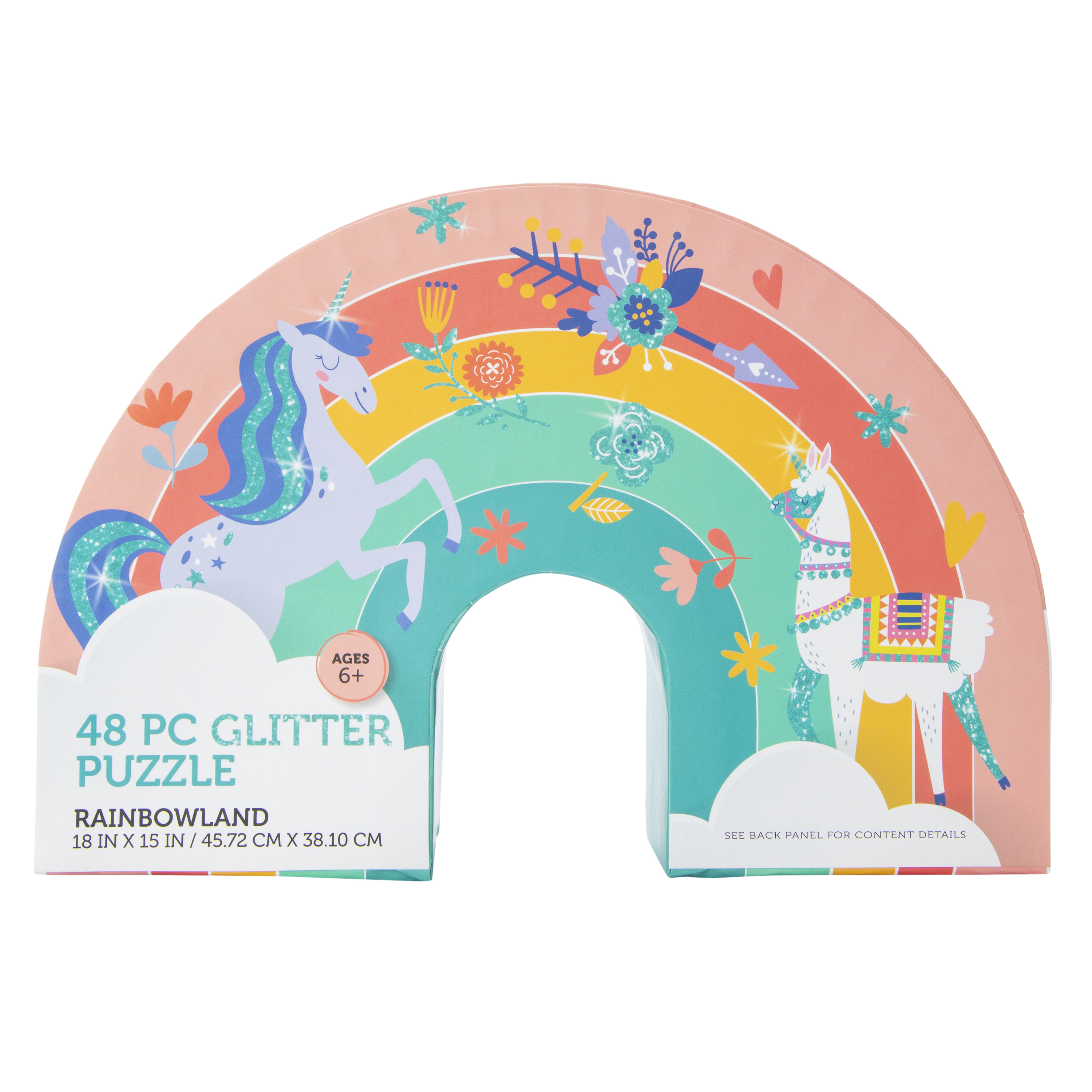 RainbowLand 48-Piece Glitter Puzzle