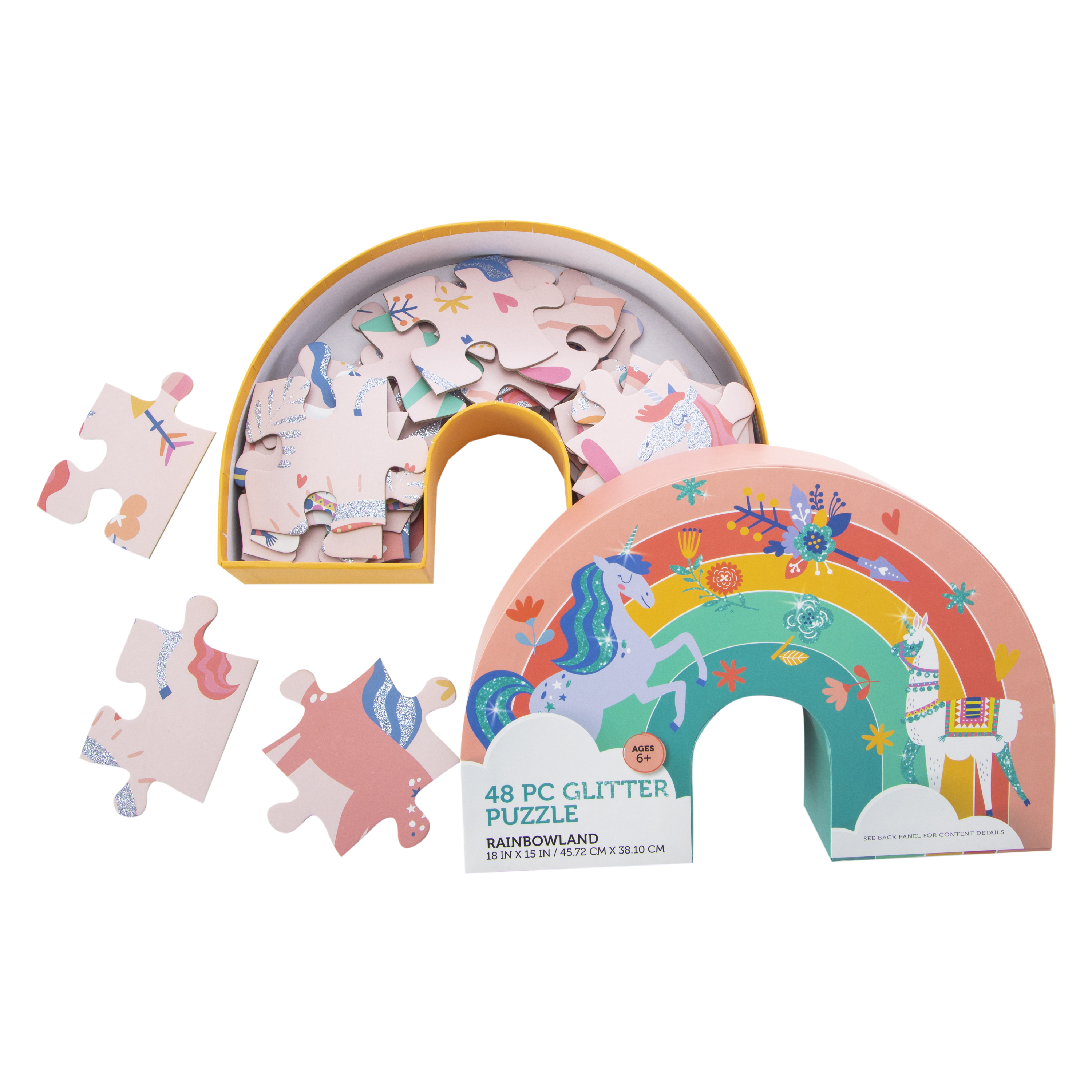 RainbowLand 48-Piece Glitter Puzzle