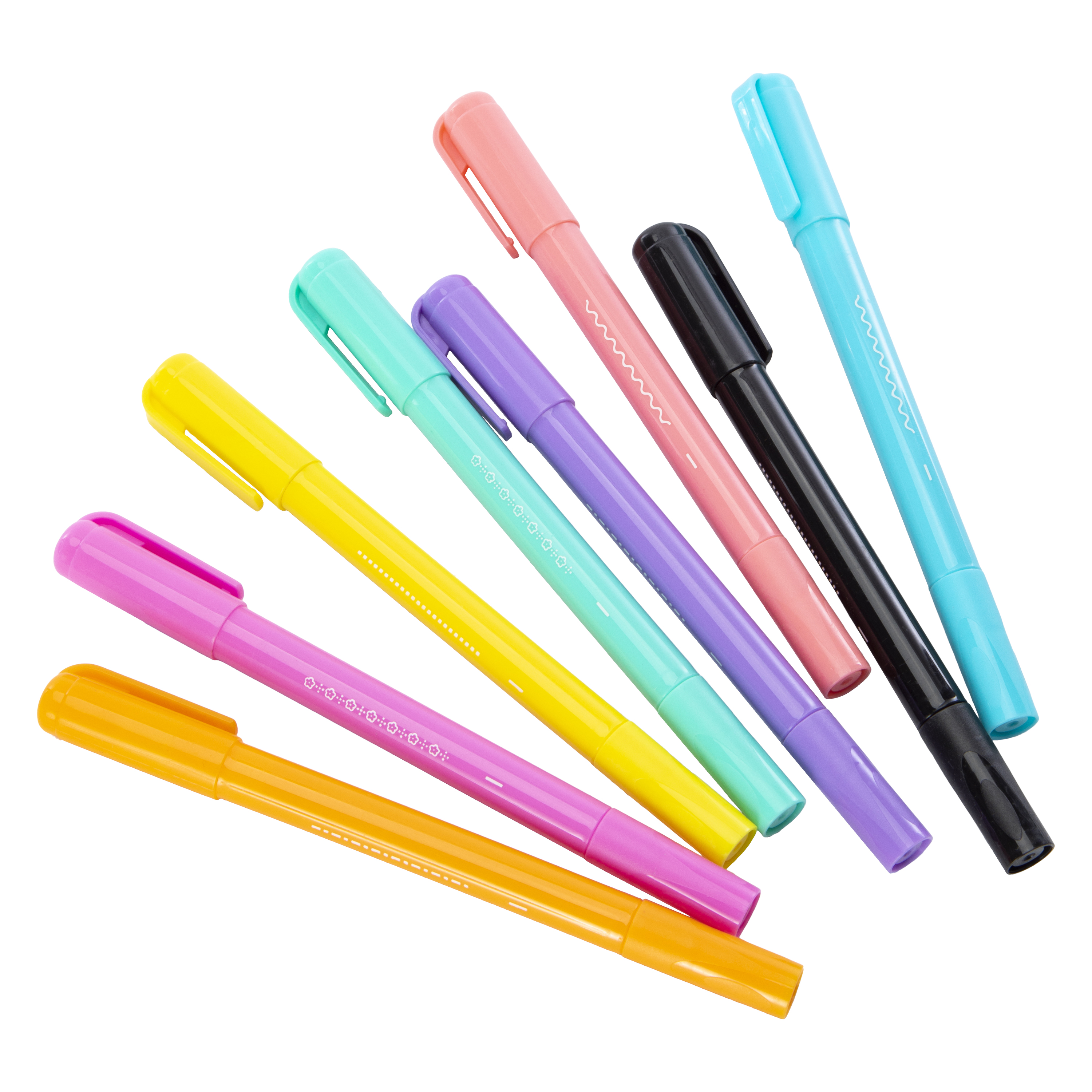 Roll & Stamp Dual-Tip Pens 8-Count