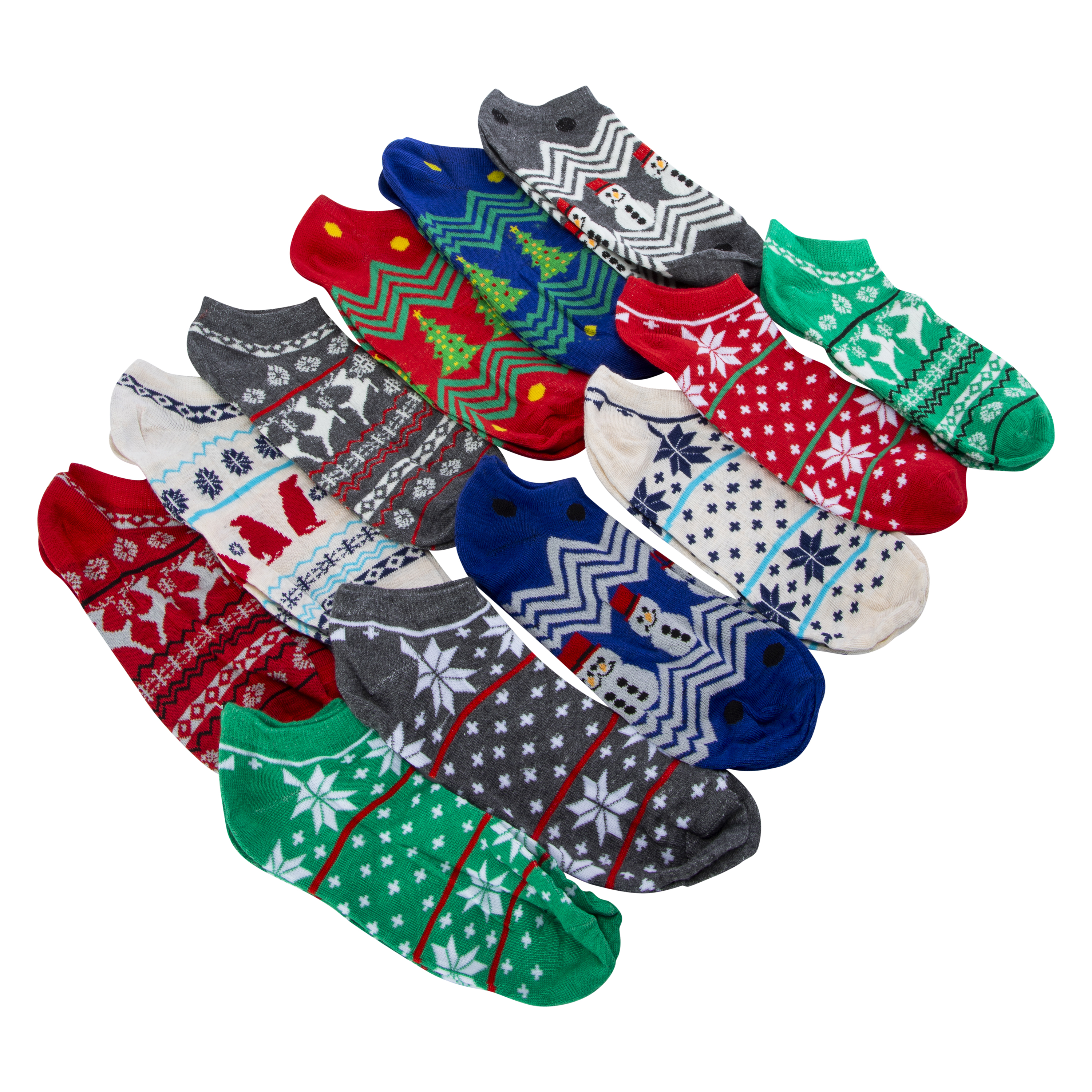12 Days Of Ladies No-Show Socks Advent Calendar - Sweater