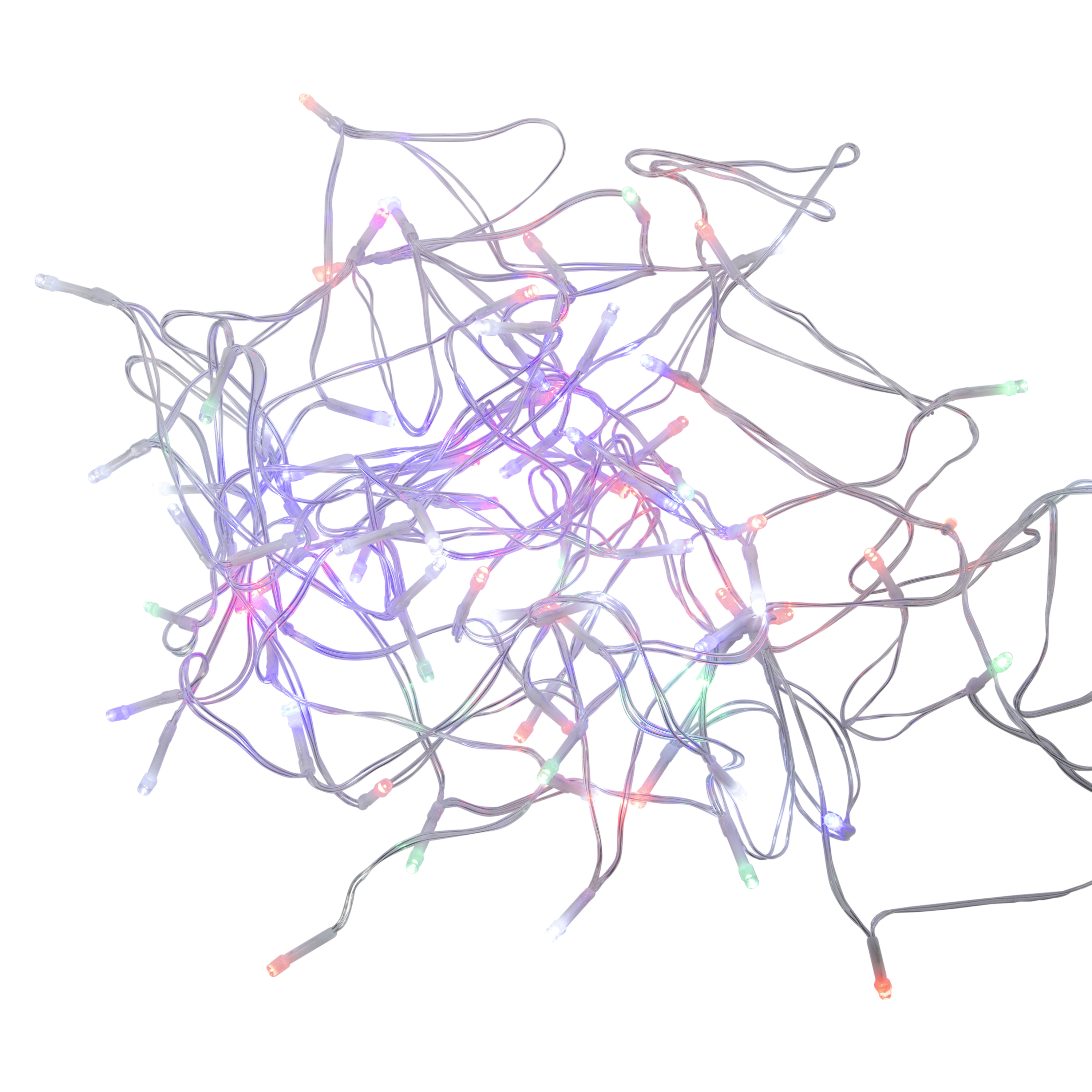 Rainbow-Colored LED Curtain Lights