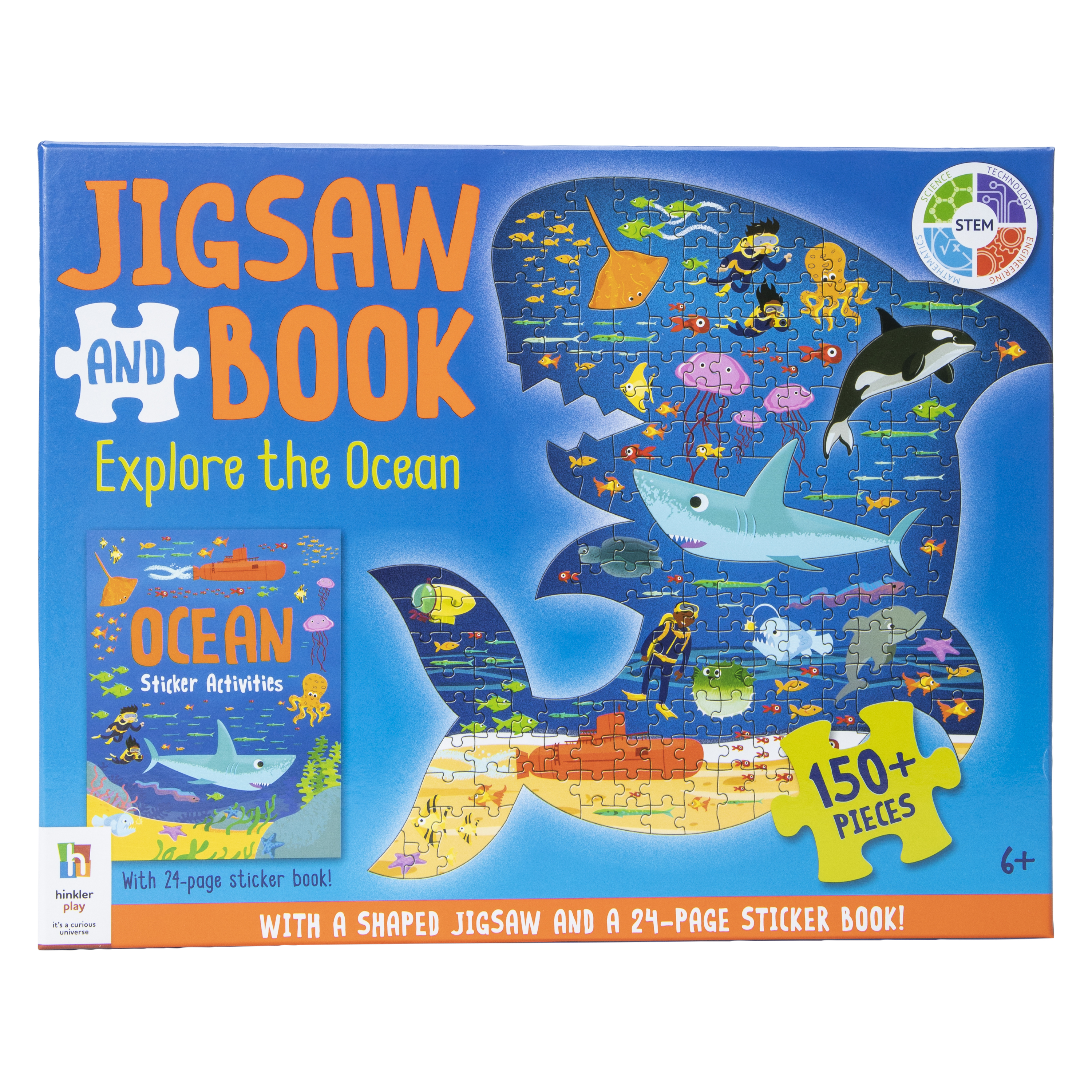 150-Piece Jigsaw Puzzle & Sticker Book Set